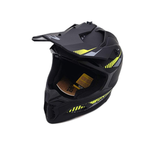ONEAL Motocross Helm Motorradbekleidung C SRS Solid Schwarz Gelb 57-58cm