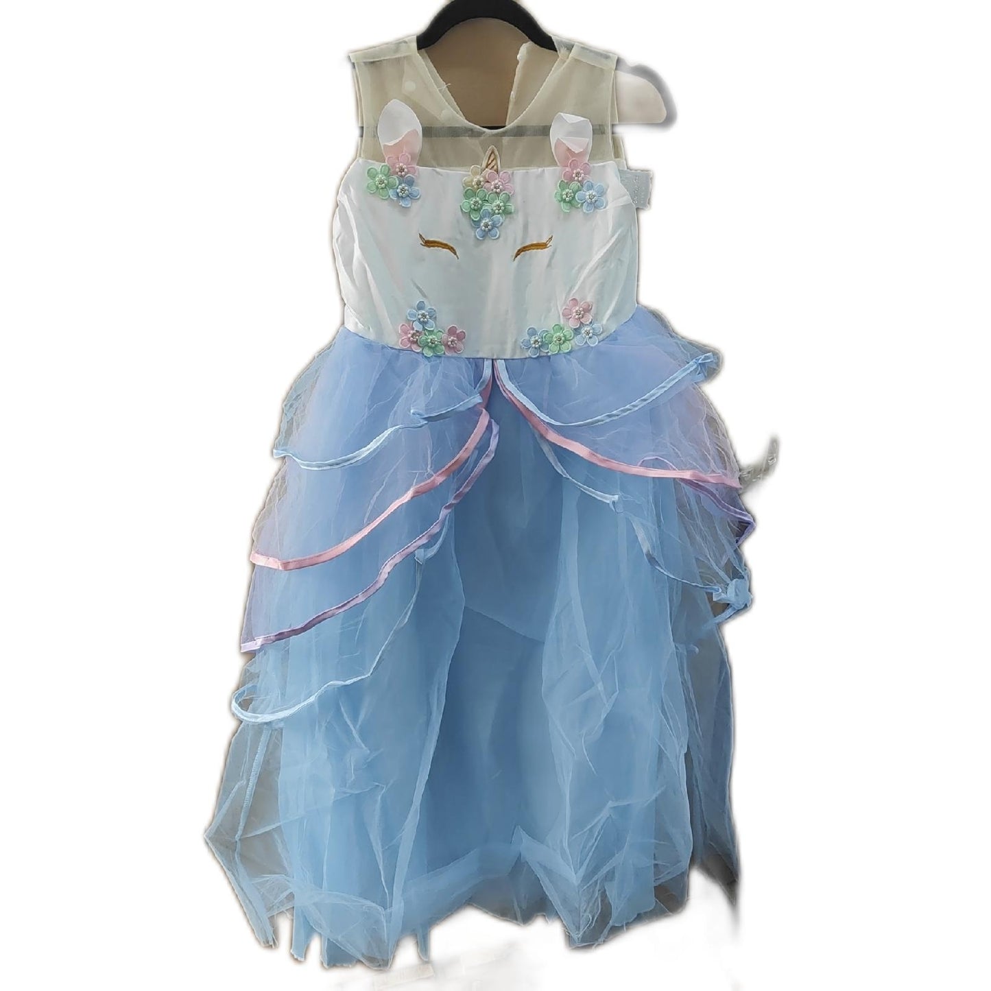 JerrisApparel Kostüm Mädchen Einhorn Blume Hochzeit Party Kleider Spaß