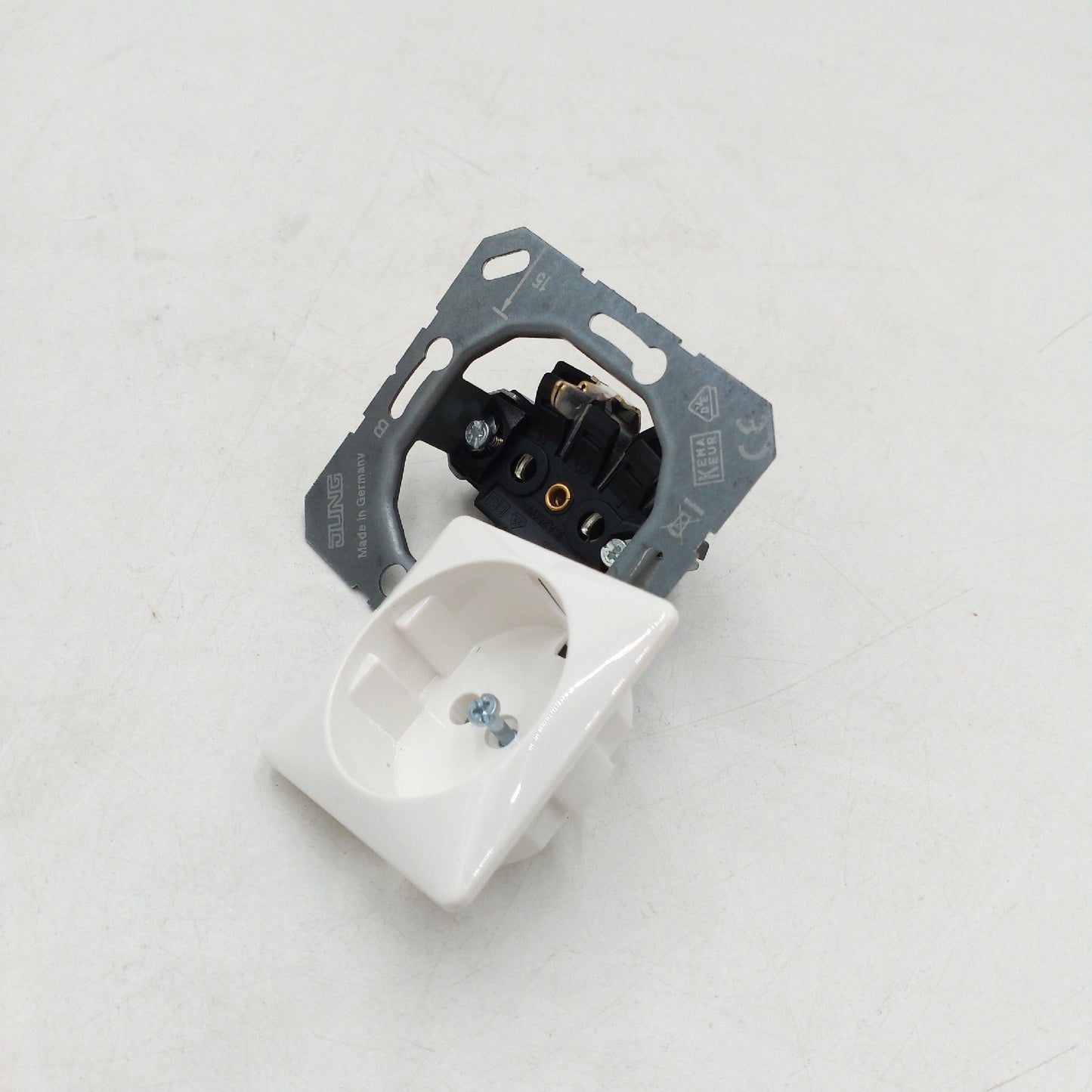 SCHUKO Steckdose Elektrik CD5120BFWW 50x50 6 Stück Installation Zubehör für Haushalt