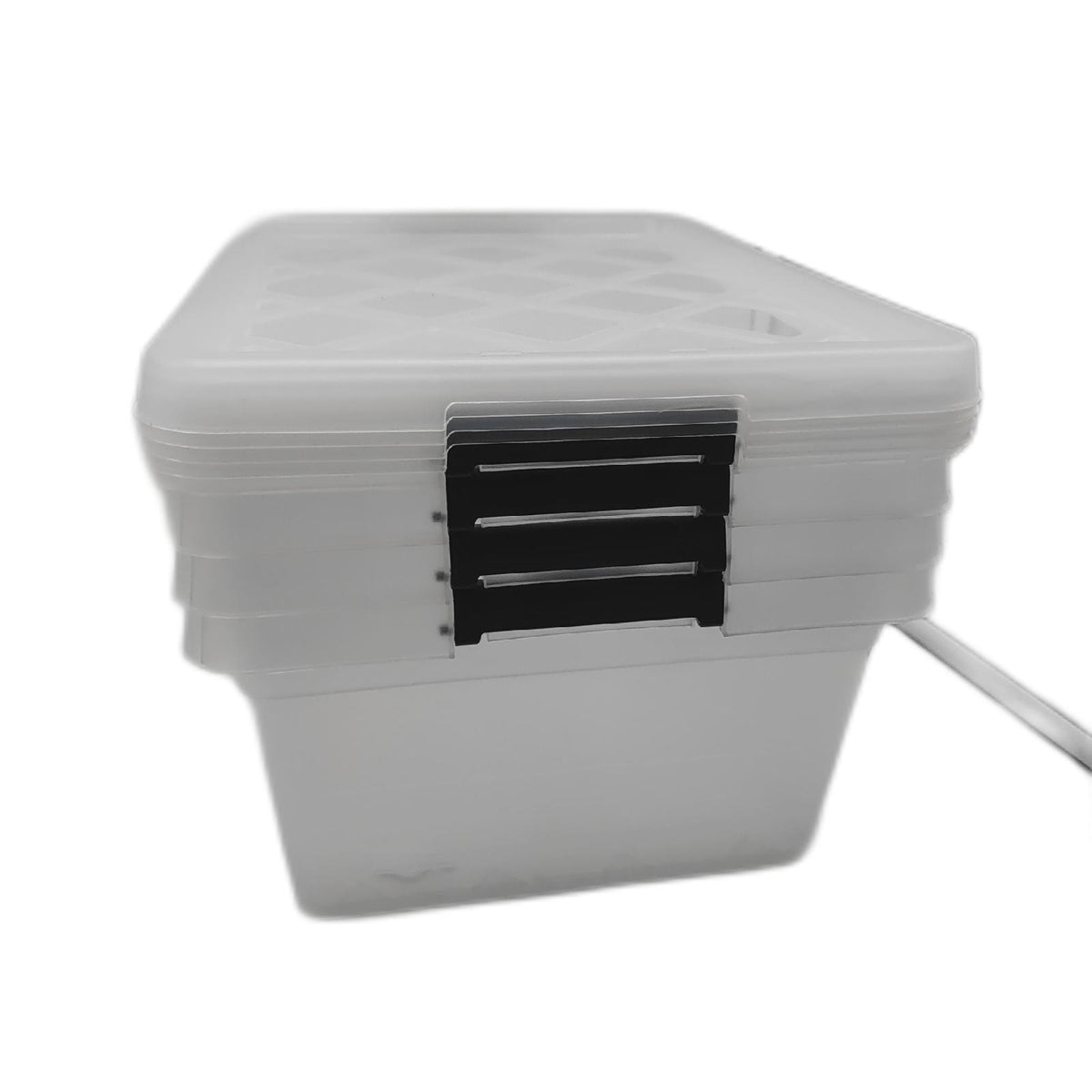 Aufbewahrungsboxen Kunststoff Haushaltsartikel ca 12 Liter transparent stapelbar mit Deck