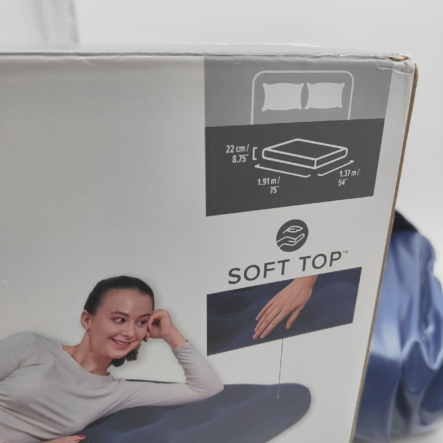 Bestway Campingmatratze Schlafzimmer Doppelbett Horizon Aufblasbar Blau Traglast 300 kg