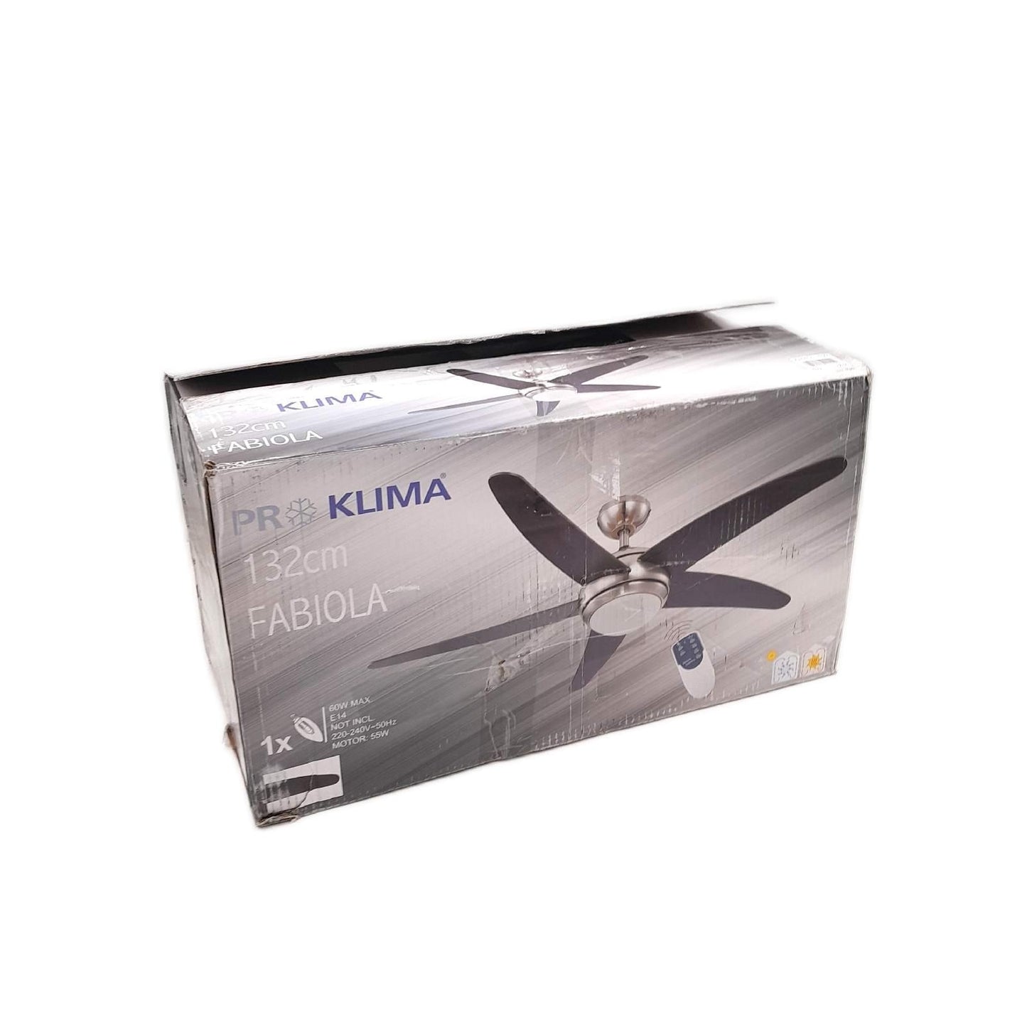 Proklima Deckenventilator Beleuchtung Fabiola 132 cm Fernbedienung Komfort