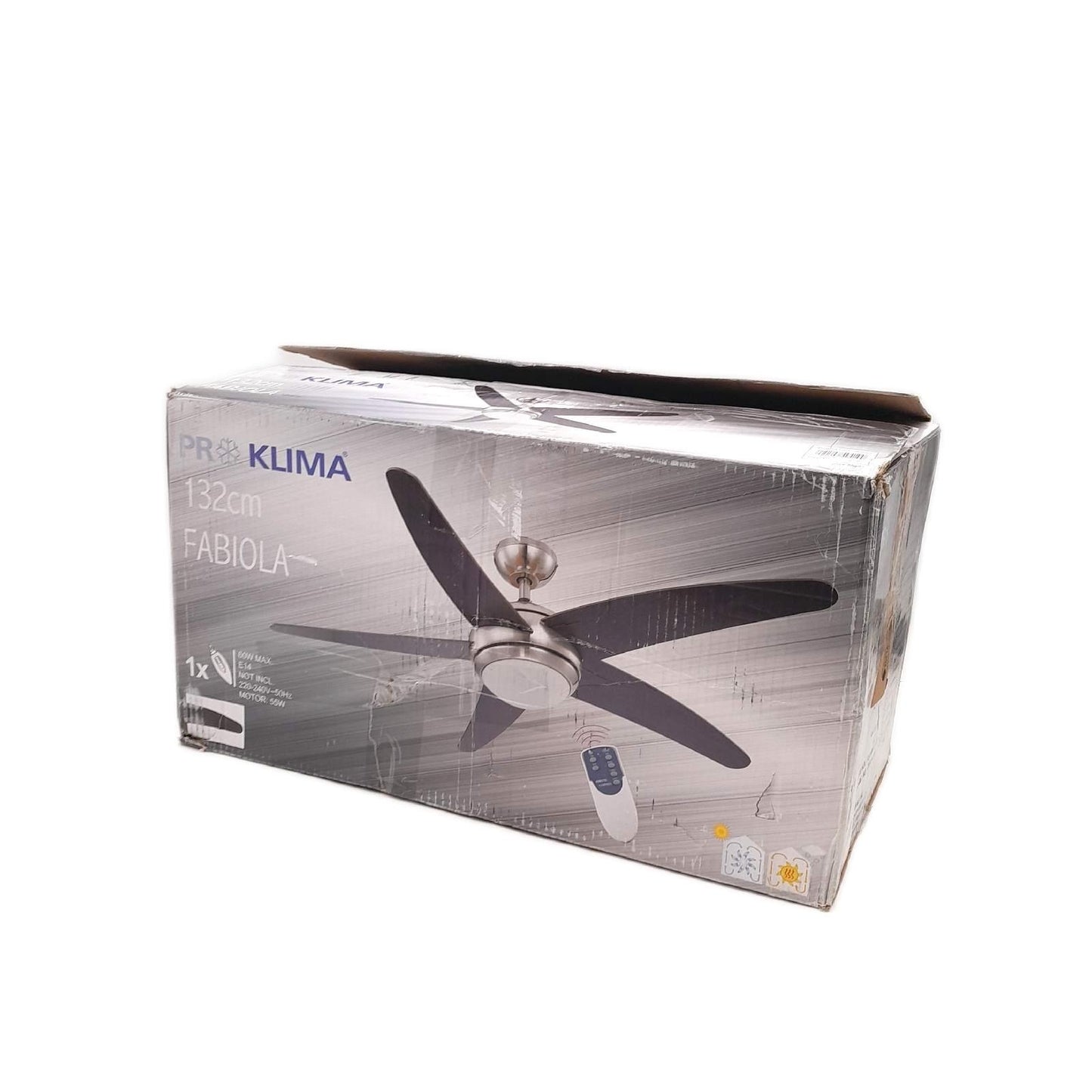 Proklima Deckenventilator Beleuchtung Fabiola 132 cm Fernbedienung Komfort