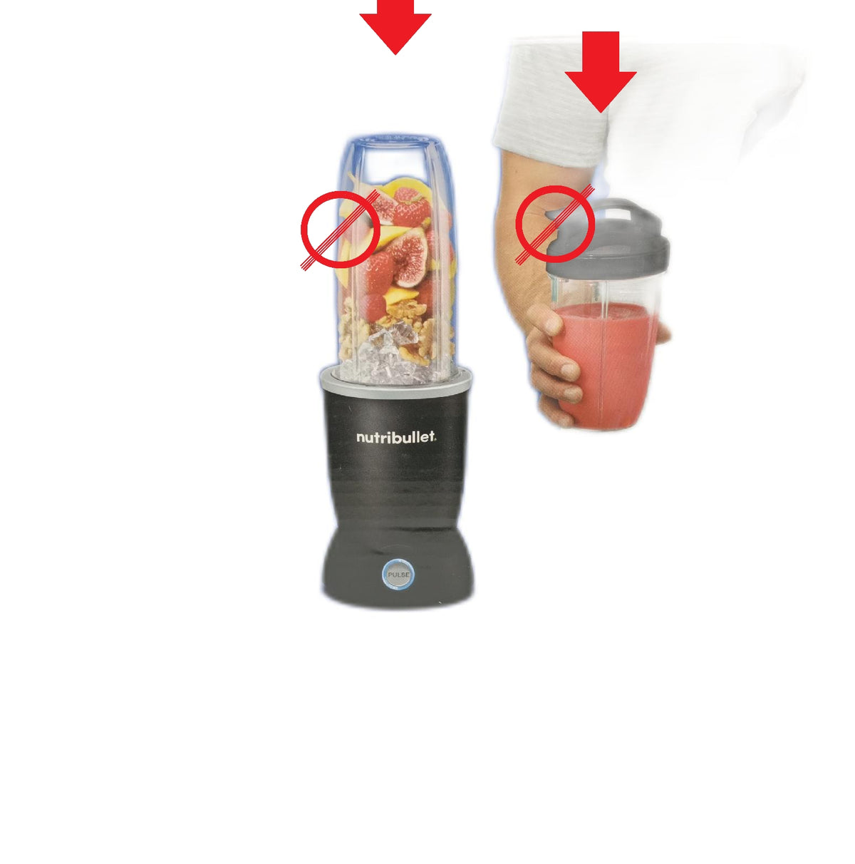 Nutribullet Elektrischer Mixer Küche Zerkleinerer NB120MB Leistungsstark leistungs