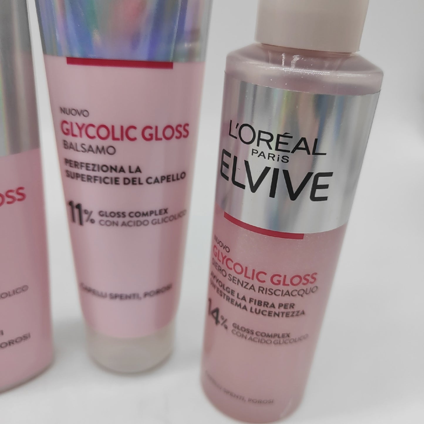 LOREAL PARIS Haarkur Haarpflege Elvive Glycolic Gloss Conditioner Shampoo Serum Glanz