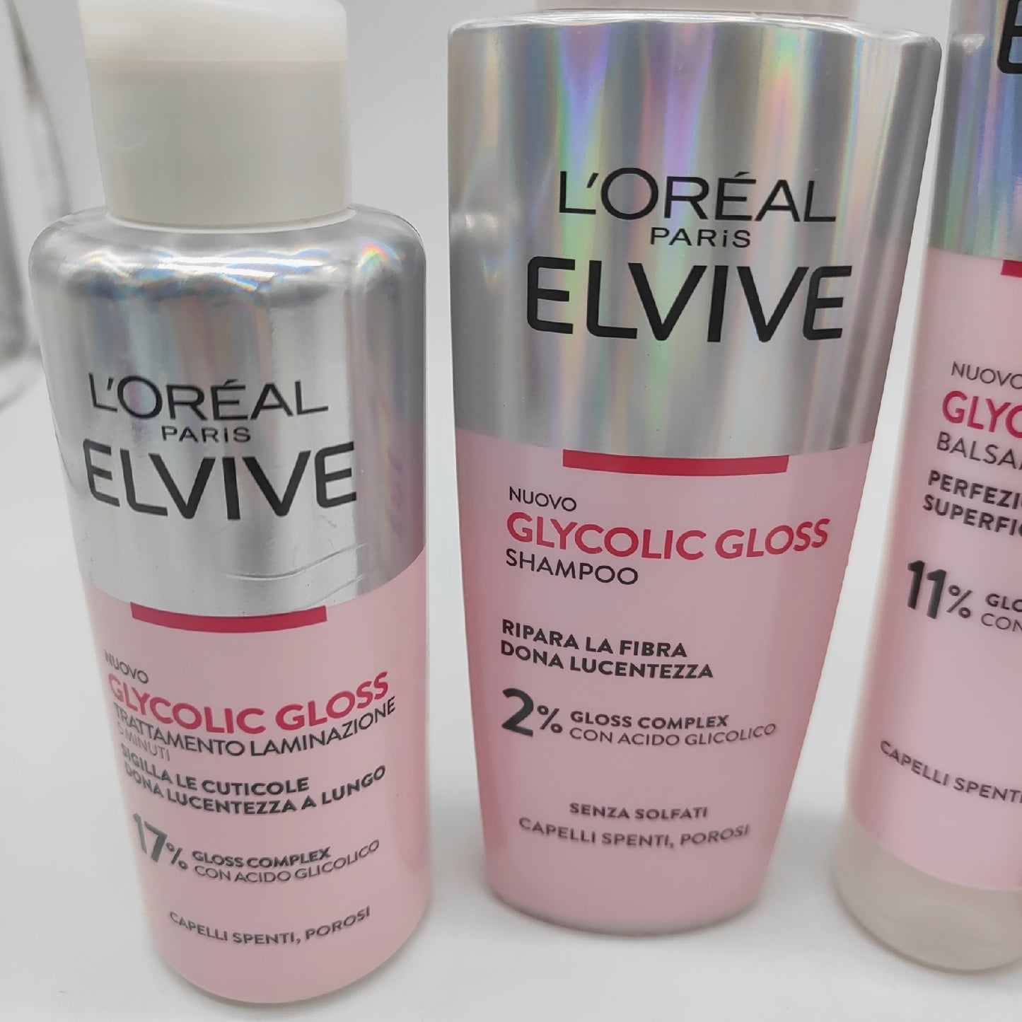 LOREAL PARIS Haarkur Haarpflege Elvive Glycolic Gloss Conditioner Shampoo Serum Glanz