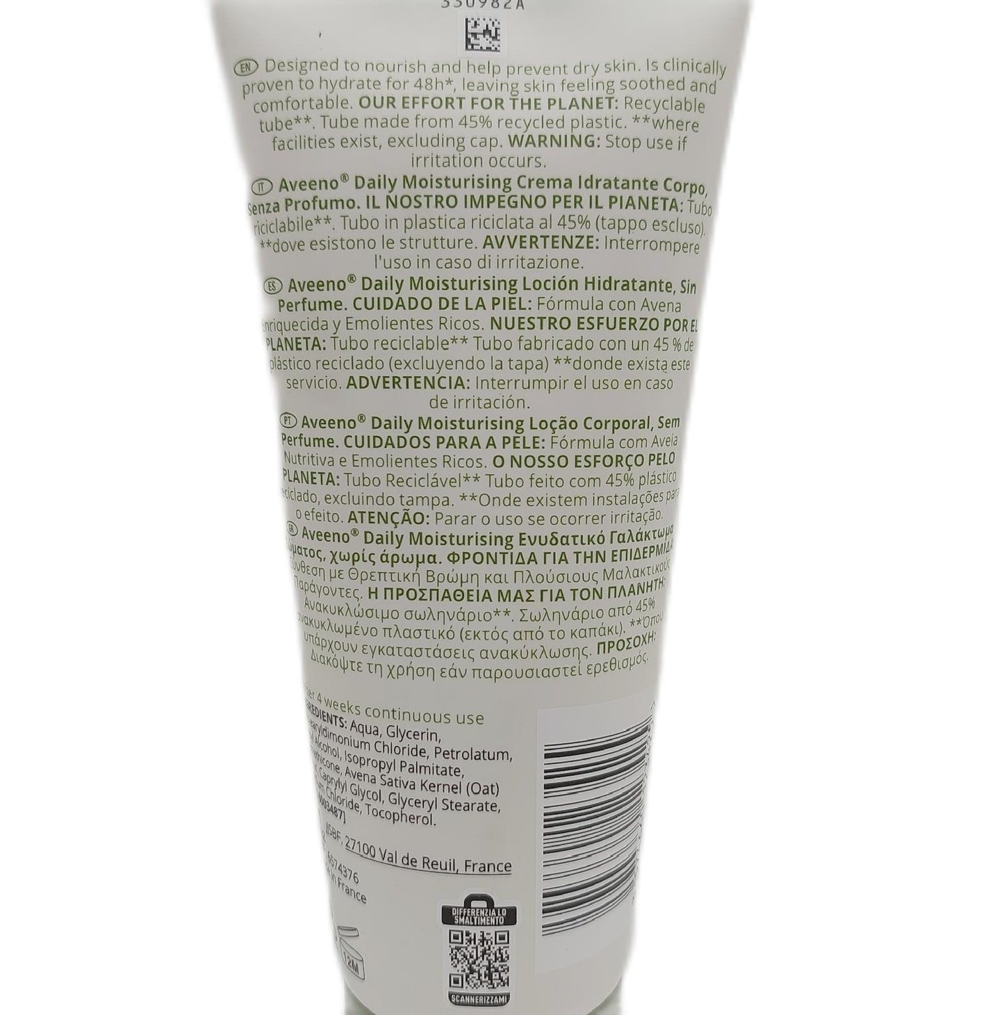 Aveeno Daily Moisturising Lotion nährt und schützt trockene, empfindliche Haut