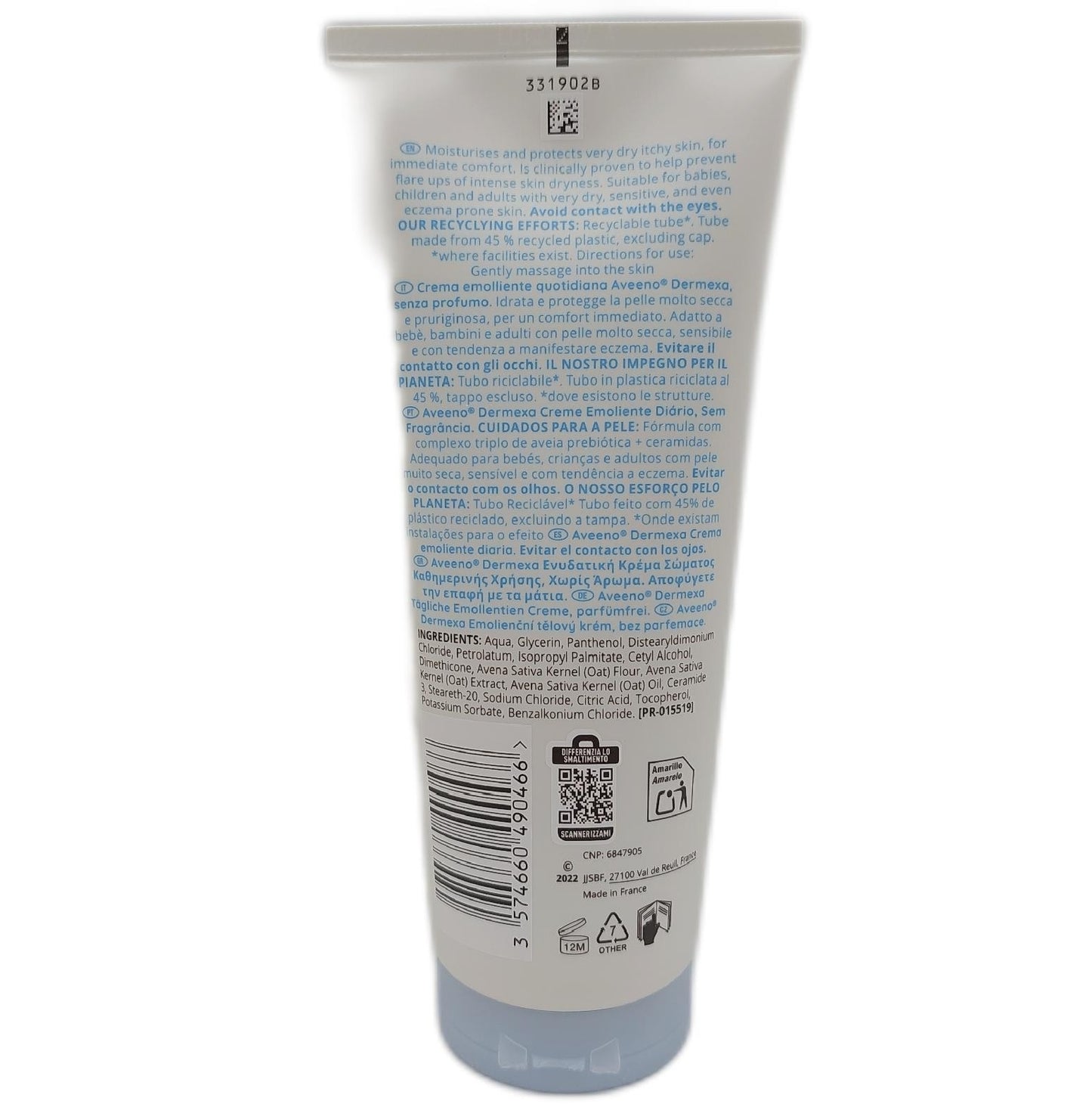 Aveeno Creme Hautpflege Dermexa Tägliche Emollentien feuchtigkeitsspendend Ha