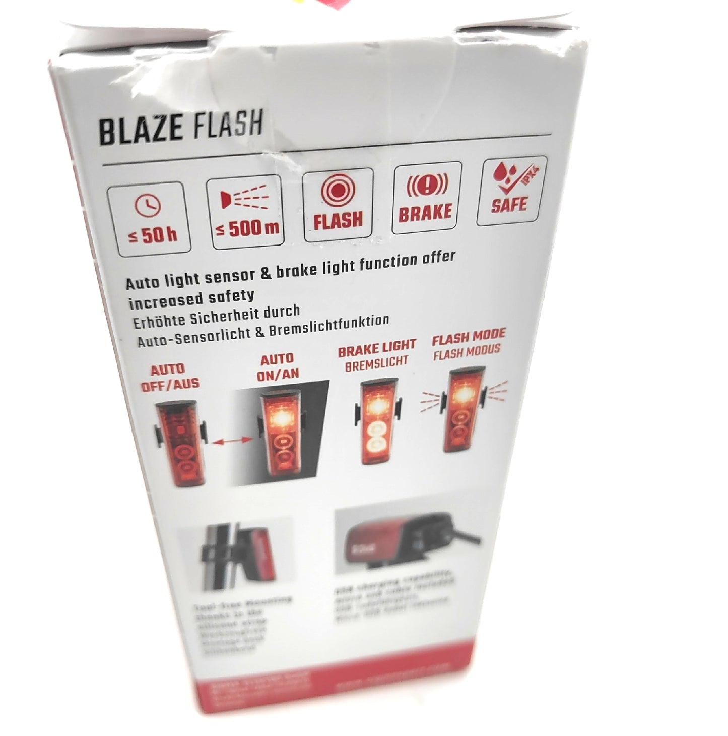 Sigma Akku Rücklicht Blaze Flash mit Bremslichtfunktion