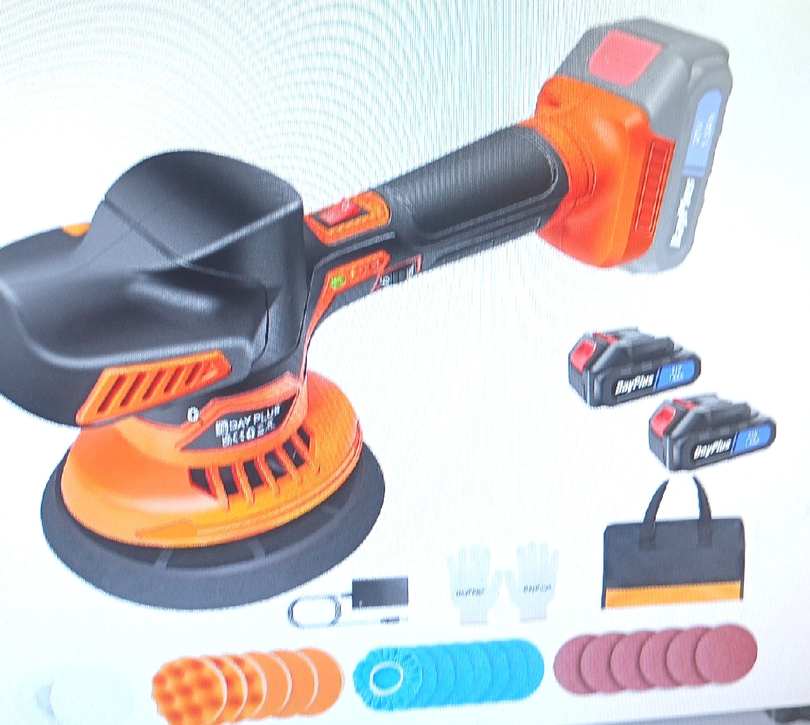Poliermaschine Akku Exzenter Poliermaschine Autopflege Set 22 pcs 21 Volt