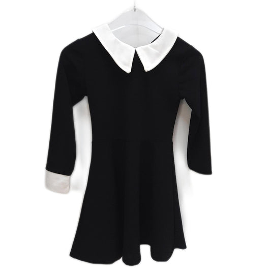 Kiralove Mädchen Kleid Kinderfestkleidung Mittwoch Addams Halloween Gothic Spukhaft