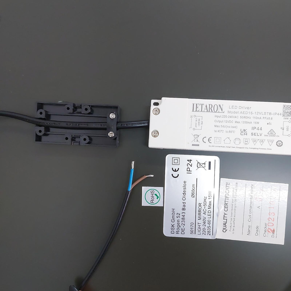 Runder Spiegel mit Beleuchtung Ø 60 cm Badezimmer Home Design