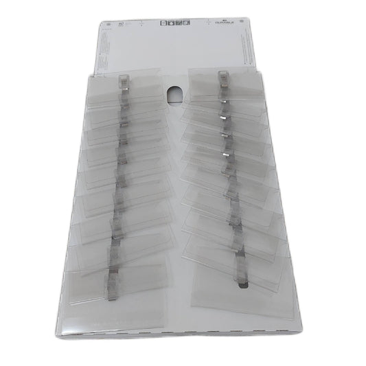 Durable Namensschilder Set Büroorganisation Namensschilder 54 x 90 mm Kombiklemme professionell bequem praktisch