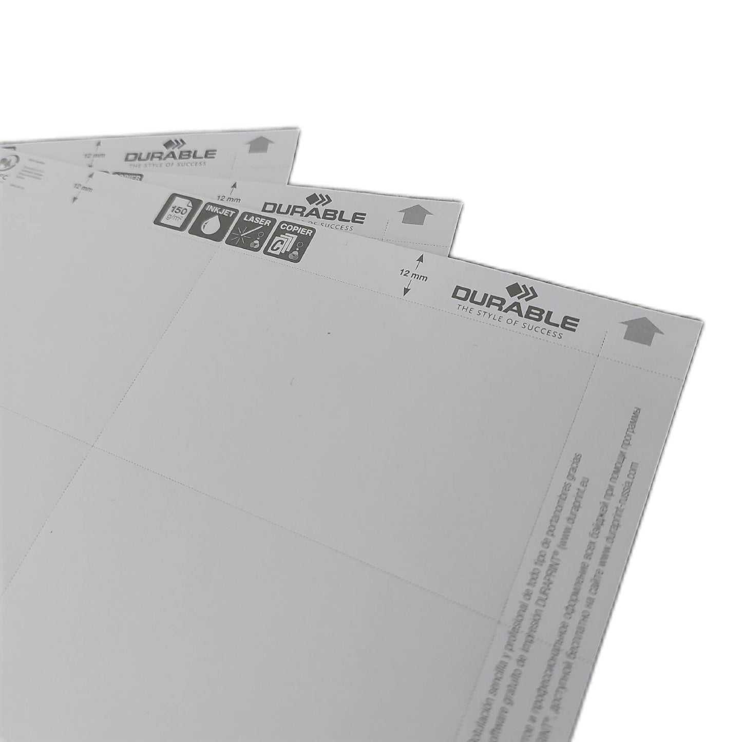 Durable Namensschilder Set Büroorganisation Namensschilder 54 x 90 mm Kombiklemme professionell bequem praktisch