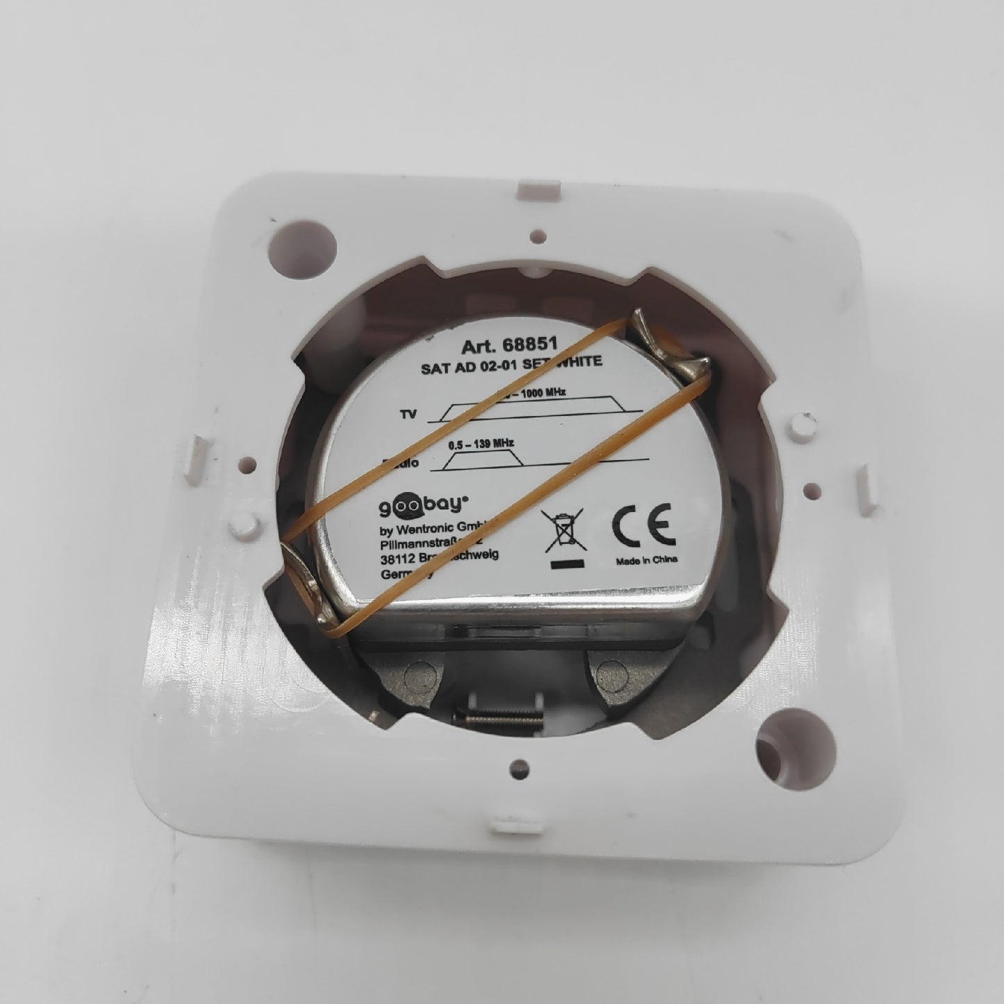 Goobay Antennensteckdose Set Elektronik SAT 68851 Anschluss Multimedia für TV Empfang