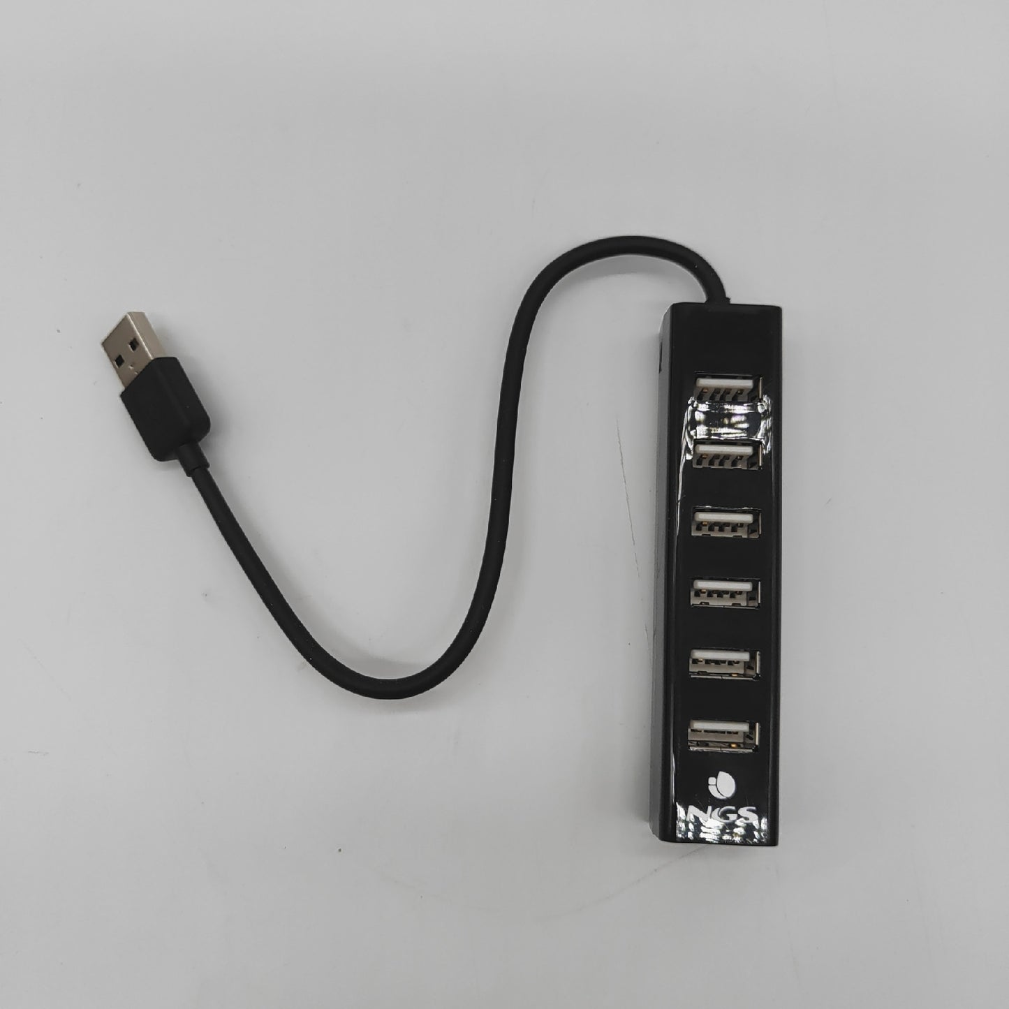 NGS USB Hub Zubehör 7 Ports Adapter 5V1A universell kompatibel für PC Laptop Zubehör