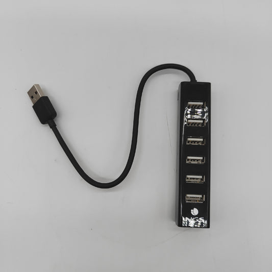NGS USB Hub Zubehör 7 Ports Adapter 5V1A universell kompatibel für PC Laptop Zubehör