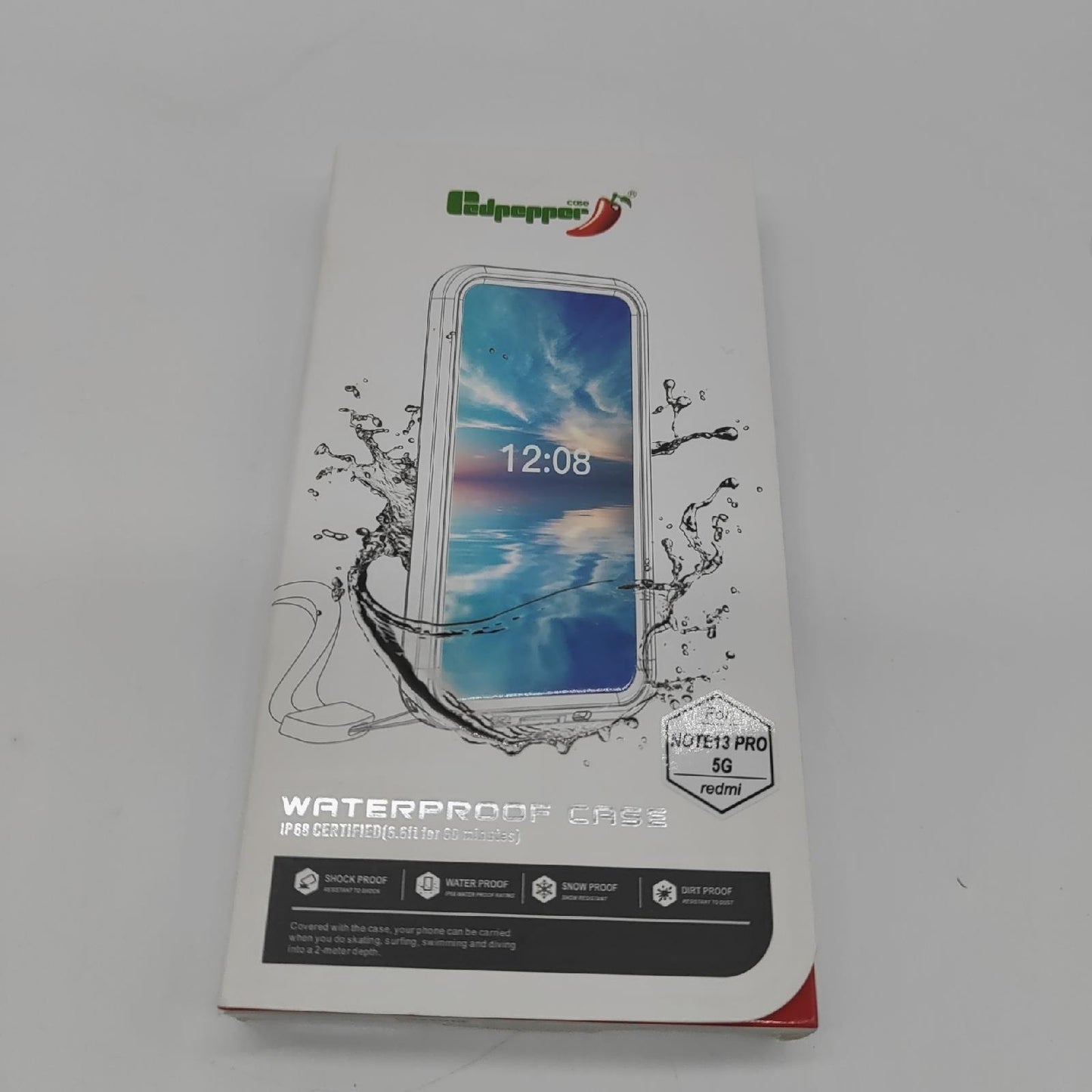 Red Pepper Schutzhülle Smartphone Zubehör iPhone 12 Pro Wasserdicht Schlagfest Schwarz