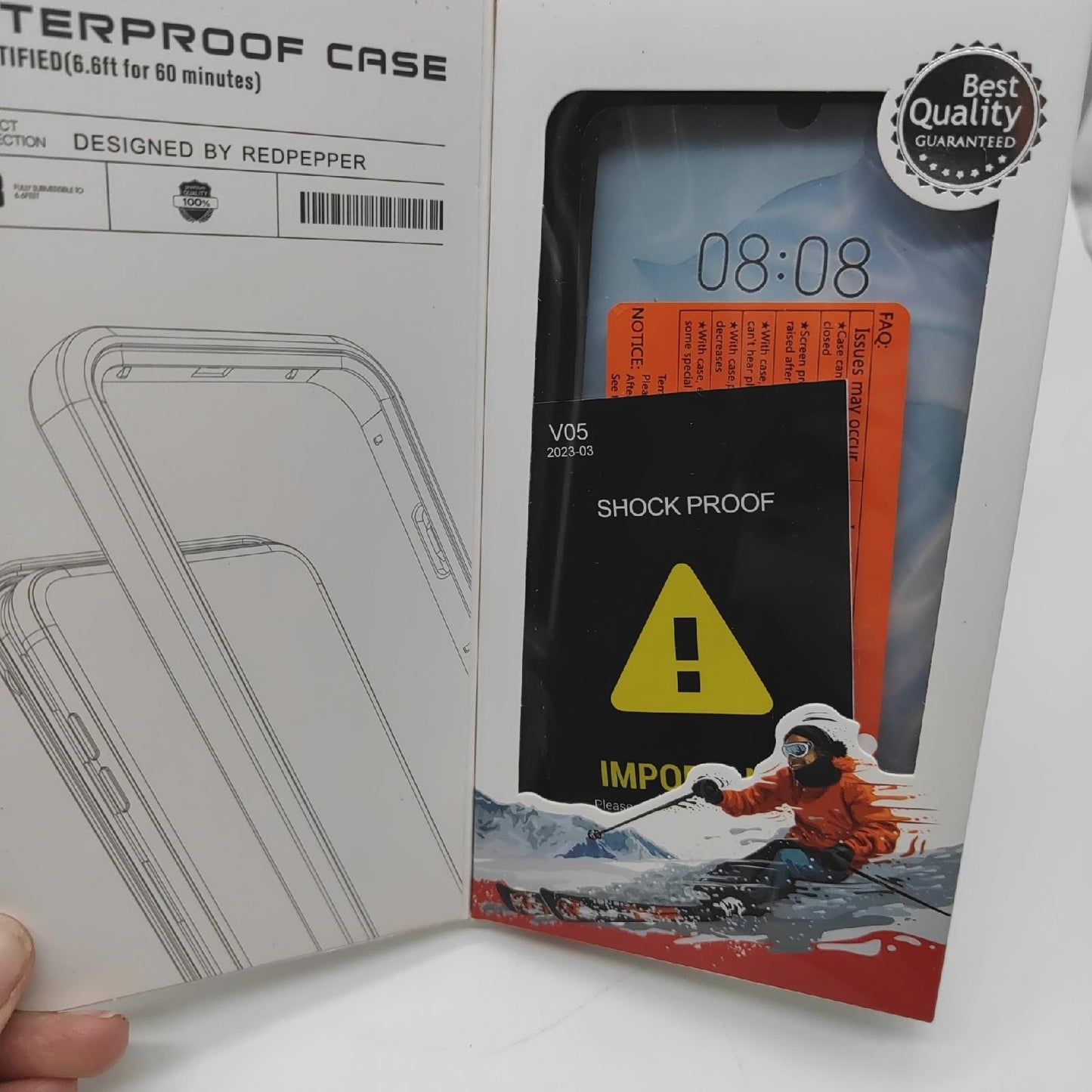 Red Pepper Schutzhülle Smartphone Zubehör iPhone 12 Pro Wasserdicht Schlagfest Schwarz