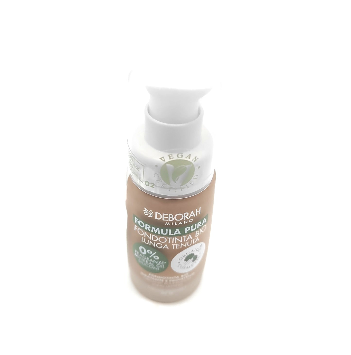 Deborah Foundation Make up Bio Langzeit Foundation 02 Beige Deckkraft Tragekomfort für Haut