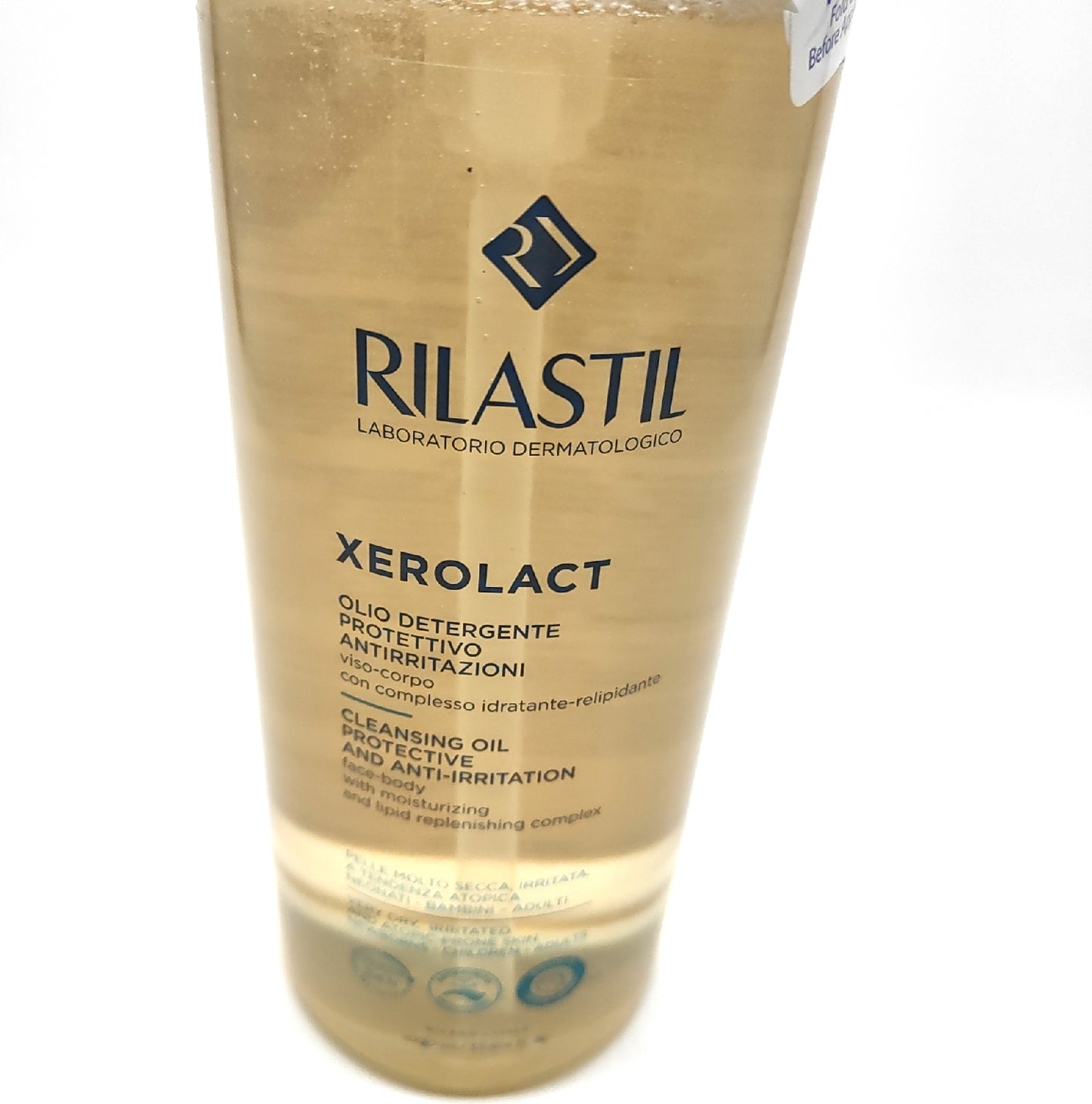 Rilastil Reinigungsöl Körperpflege Xerolact sanfte Reinigung für Babys Kinder Erwachsene