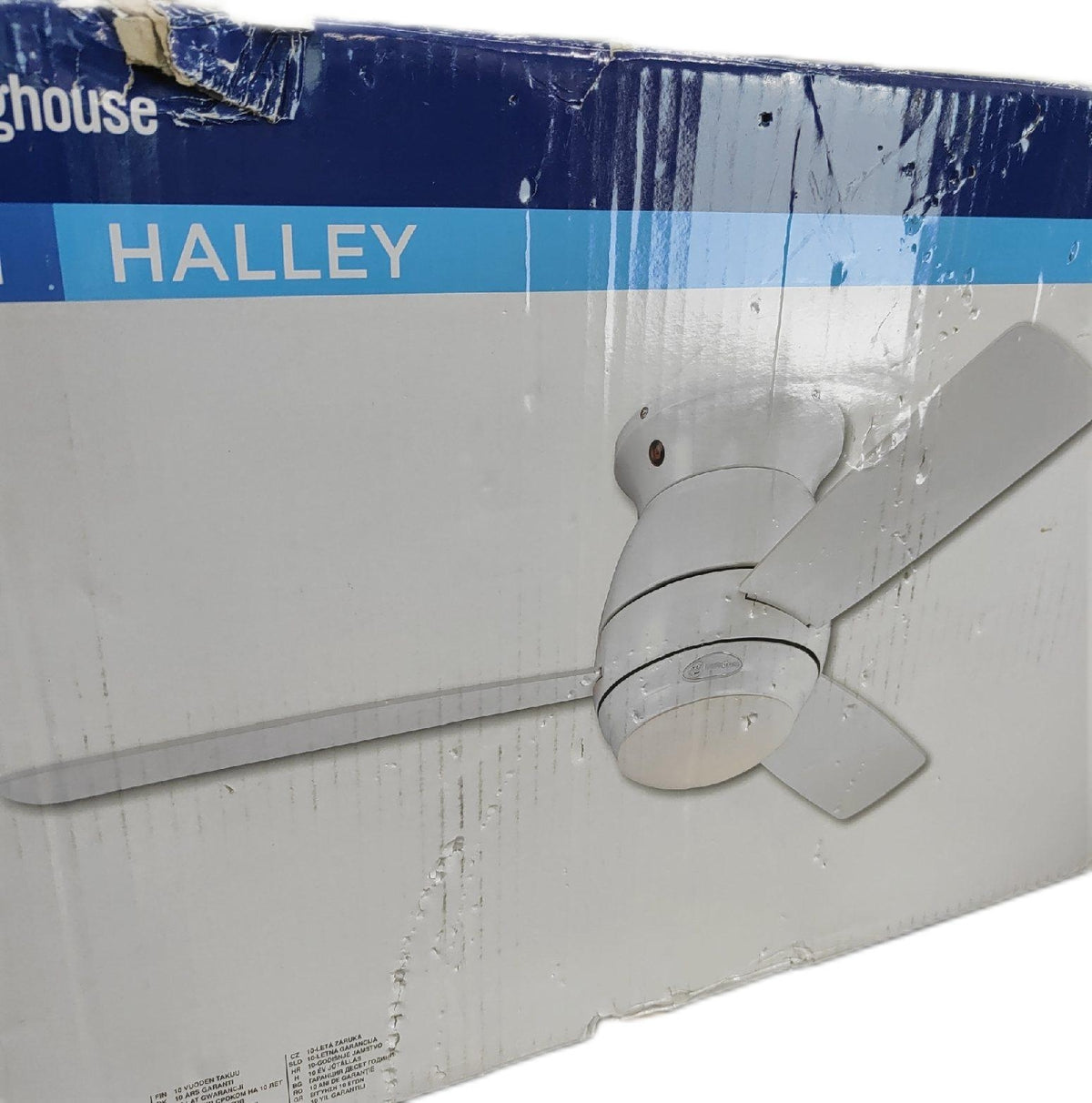 Westinghouse Halley Deckenventilator 112 cm weiß Beleuchtung Opal Milchglas