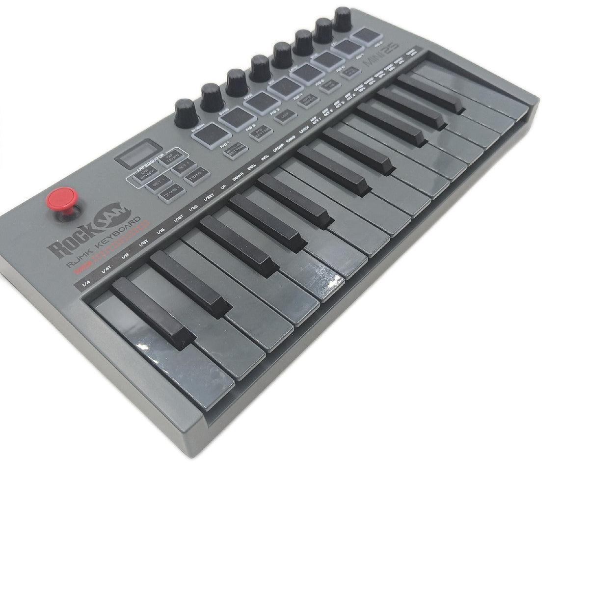 RockJam MIDI Keyboard Controller Musikinstrument Go 25 Key USB Bluetooth Drum Pads Keyboard