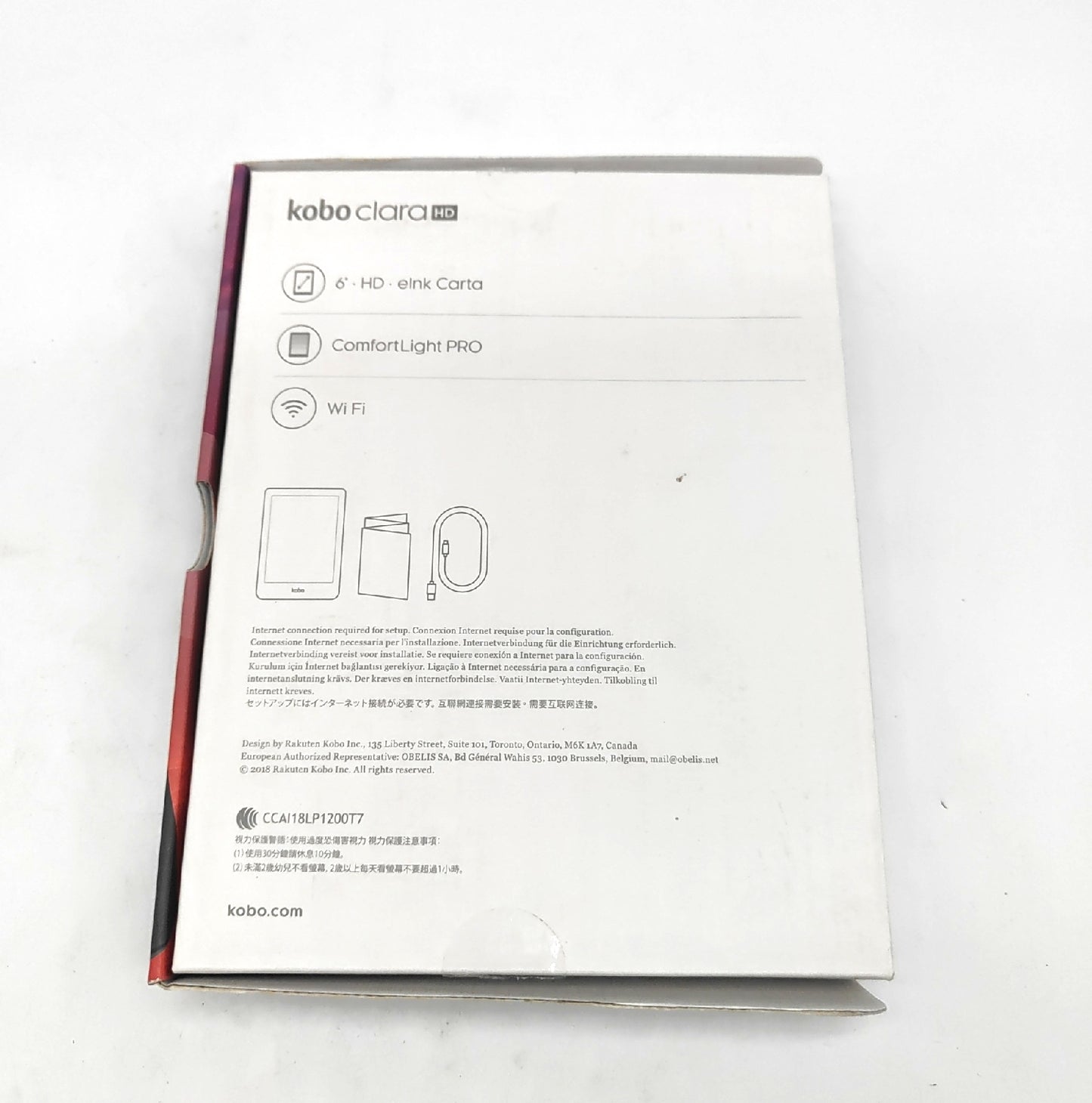 Kobo eReader Lesegerät Elektronik Clara HD Blendfreier Touchscreen Komfort Licht