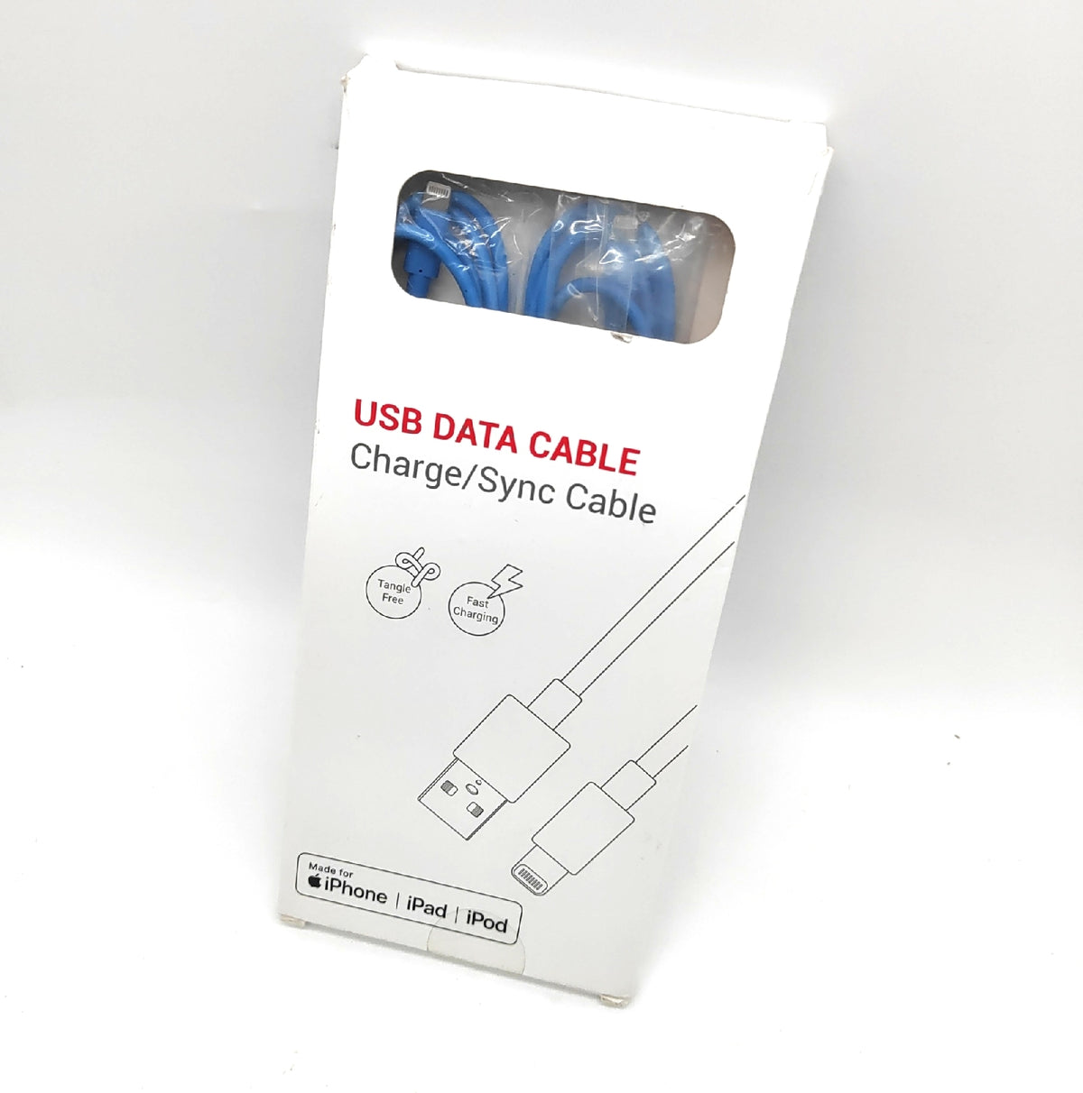 schnelllade Kabel zwei Stück iPhone iPod USB blau laden Handy Tablet