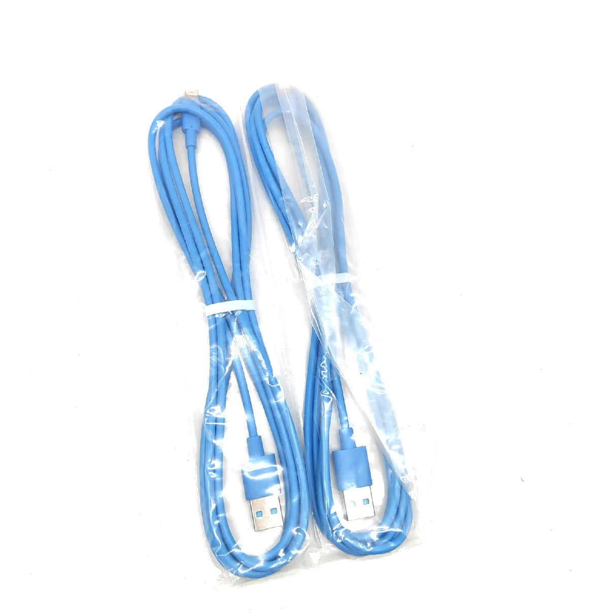 schnelllade Kabel zwei Stück iPhone iPod USB blau laden Handy Tablet