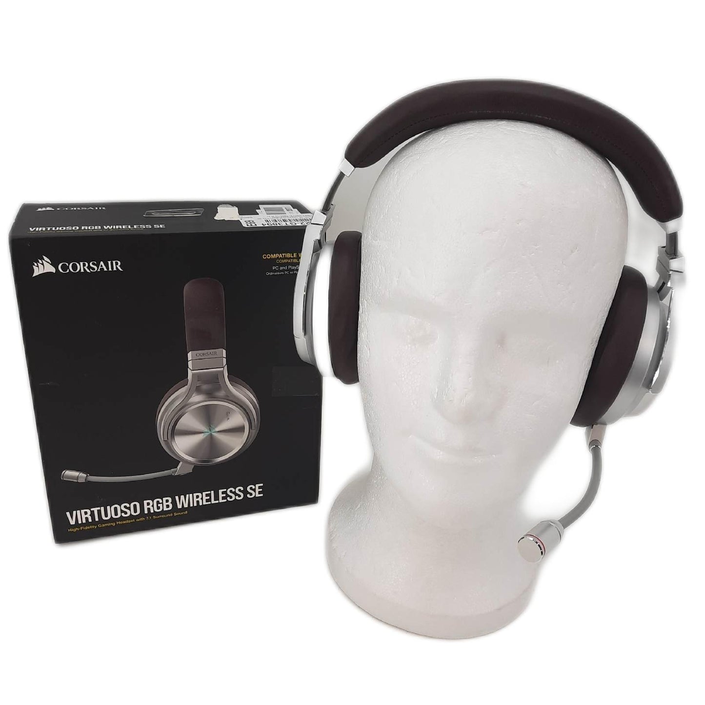 Corsair VIRTUOSO RGB WIRELESS SE Gaming Headset Hochdichter 50mm Neodym Sound