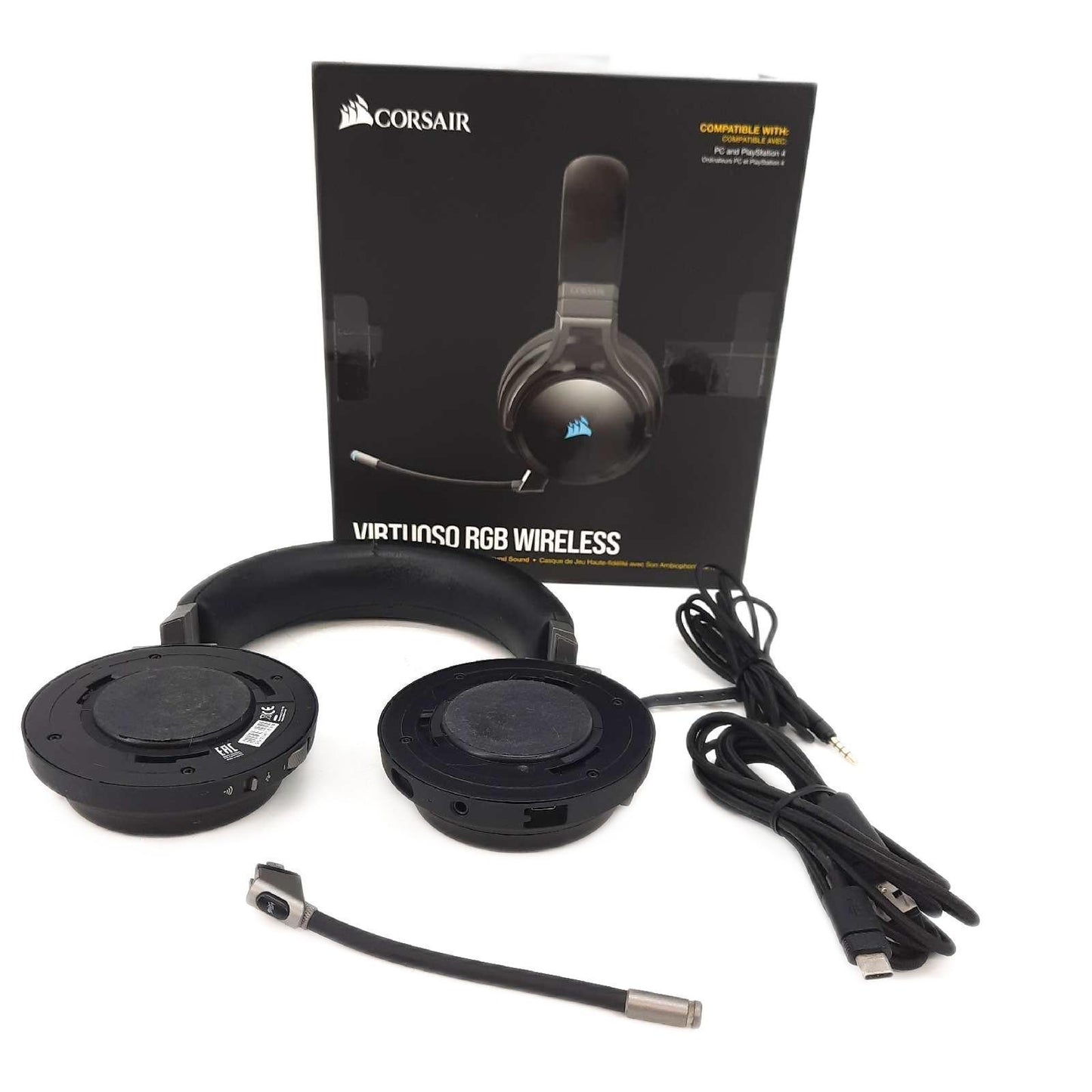 Corsair Virtuoso RGB Wireless High Fidelity Gaming Headset 7 1 unvollständig ohne Ohr