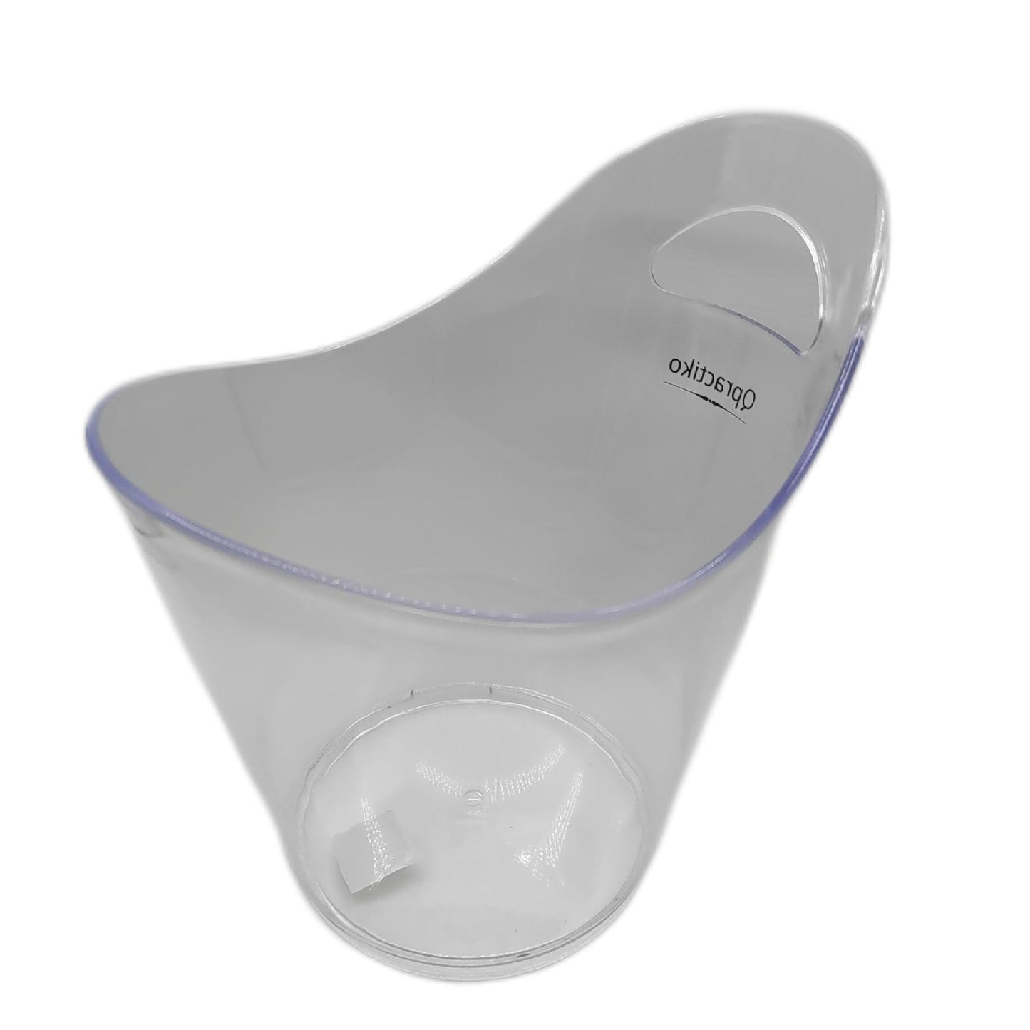 Qpractiko Q045 durchsichtiger Plastikeimer für Eisgeräte, Gadgets und Barzubehör