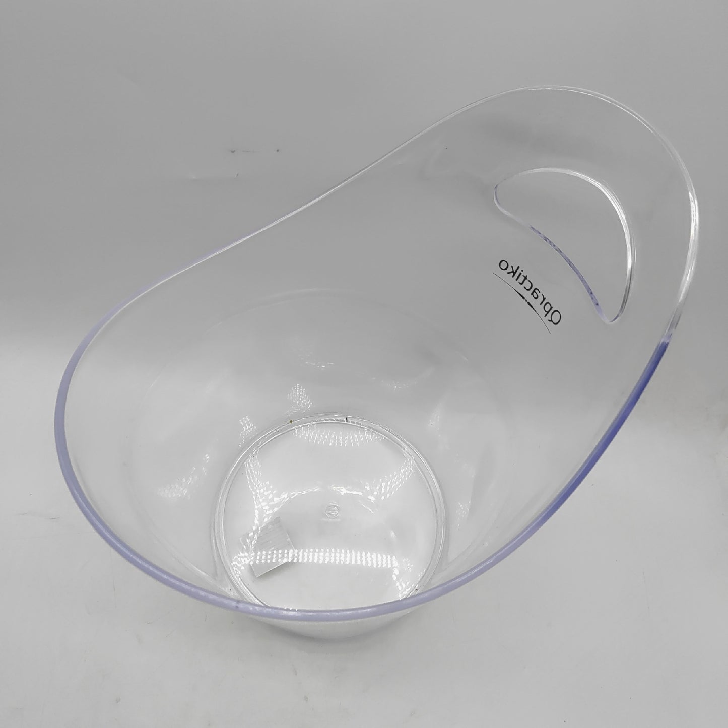 Qpractiko Q045 durchsichtiger Plastikeimer für Eisgeräte, Gadgets und Barzubehör
