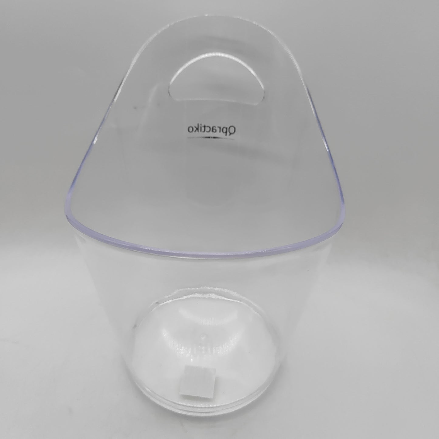 Qpractiko Q045 durchsichtiger Plastikeimer für Eisgeräte, Gadgets und Barzubehör
