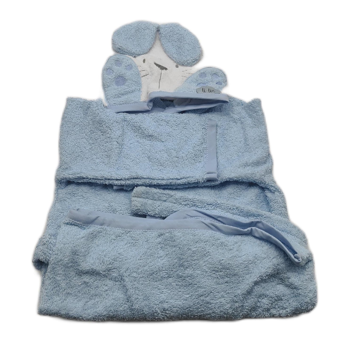 Ti TIN Babybademantel Bademode für Babys 6 bis 9 Monate kuschelig weich Baumwolle