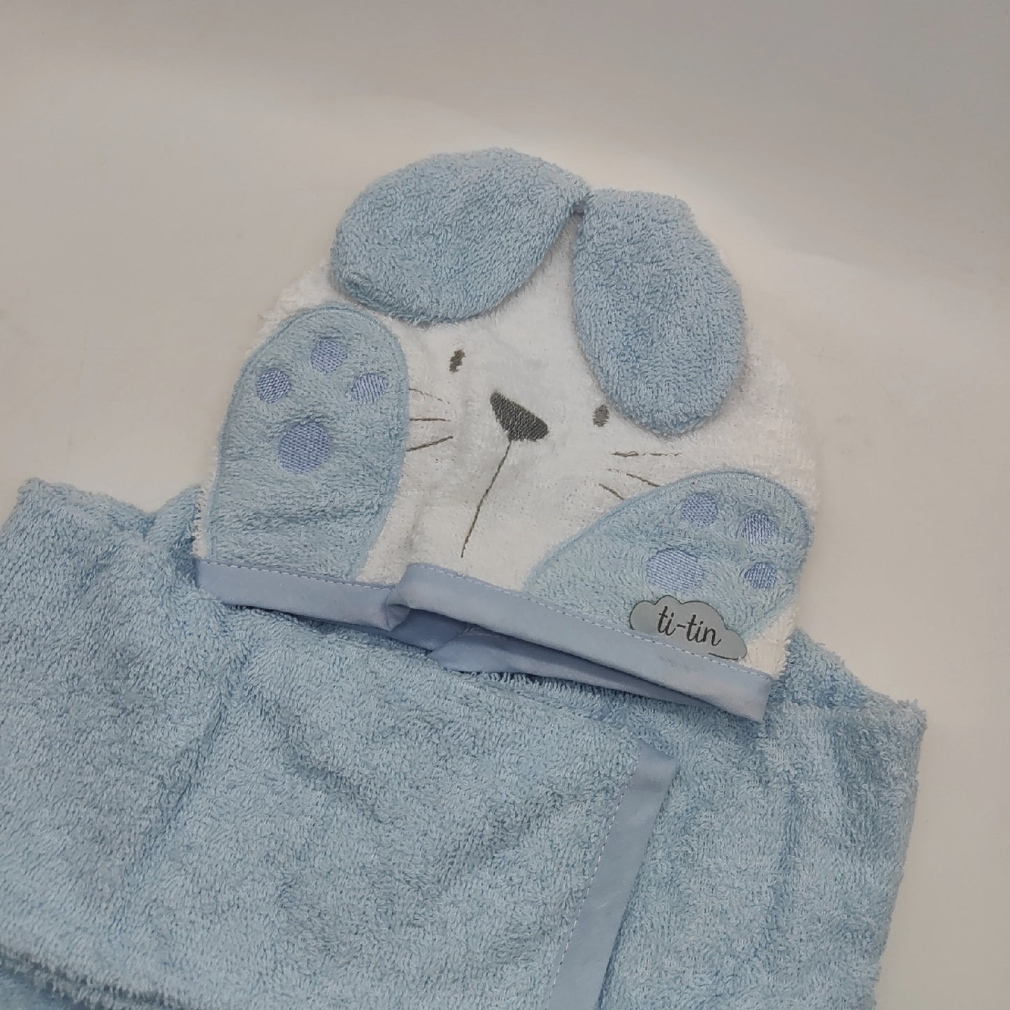 Ti TIN Babybademantel Bademode für Babys 6 bis 9 Monate kuschelig weich Baumwolle