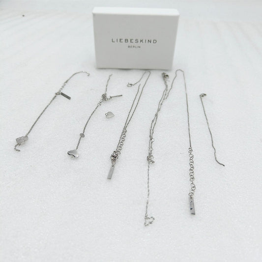 5x Liebeskind Berlin Edelstahl Silber Halskette Armkette Herz Defekt gerissen