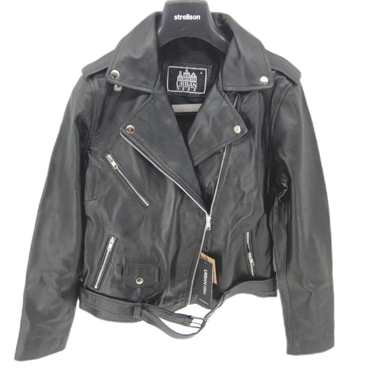 Urban Leather UR-273, Classic perfecto damen, schwarz 4XL, UR-268