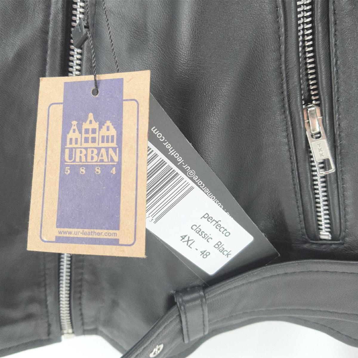 Urban Leather UR-273, Classic perfecto damen, schwarz 4XL, UR-268
