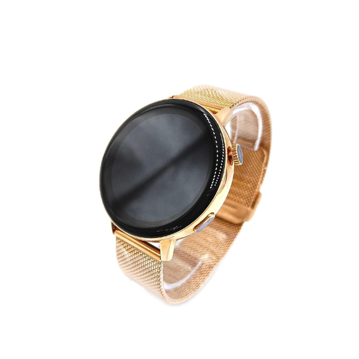 LUNIQUESHOP UESHOP Connected Damen Smartwatch rund AMOLED SpO2 Herzfrequenz Blutdruck Roségold