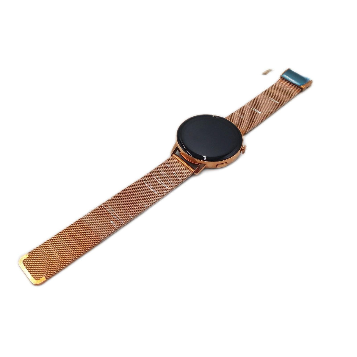 LUNIQUESHOP UESHOP Connected Damen Smartwatch rund AMOLED SpO2 Herzfrequenz Blutdruck Roségold