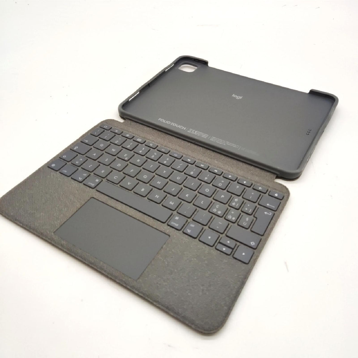 Logitech Folio Touch iPad Hülle Tastatur  Trackpad und Smart Connector für 11 Zoll iPad Pro Modell: A1980  A2013  A1934  A1979  A2228  A2068  A2230  A2231 Italienisches QWERTY-Layout Grafit