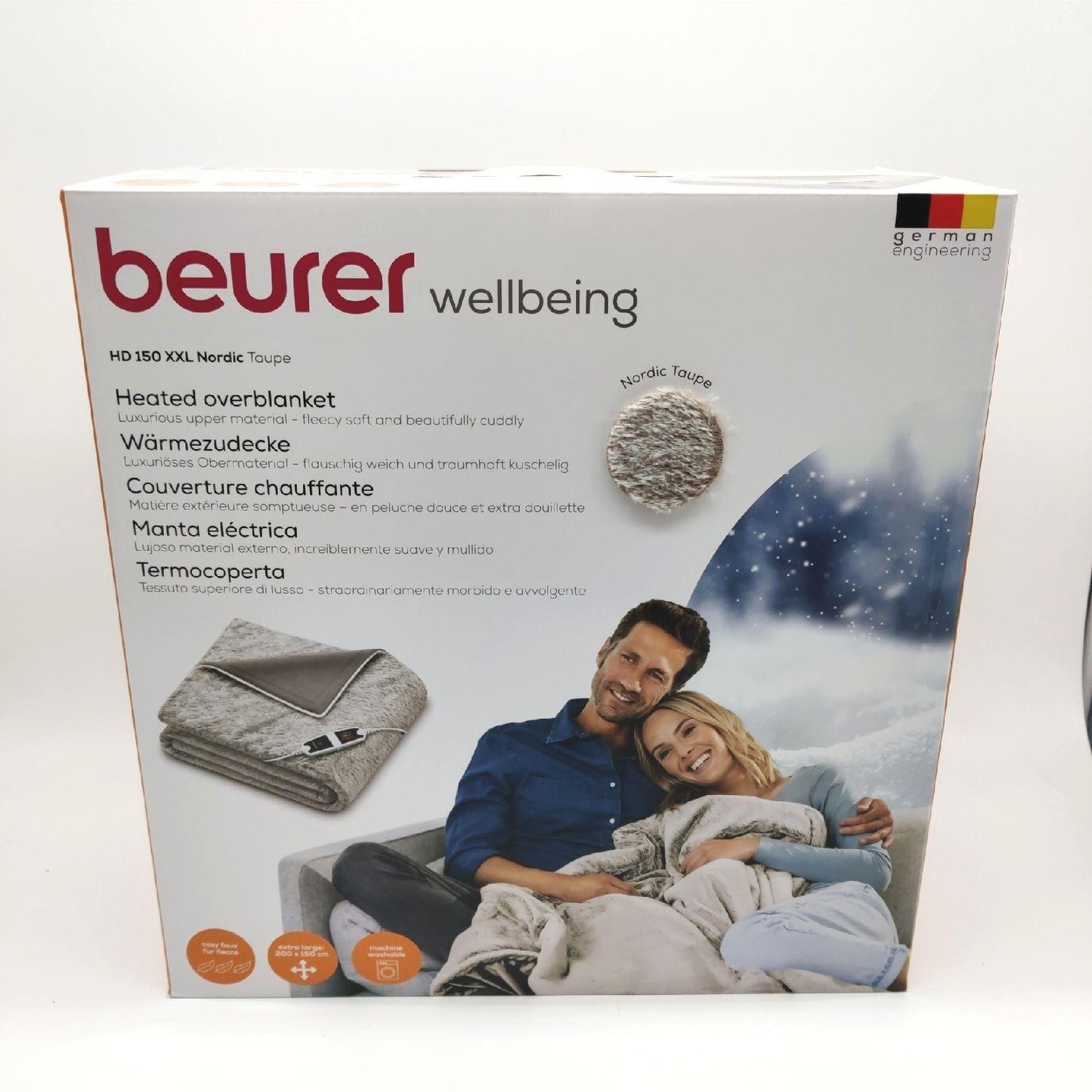 Beurer HD 150 XXL Nordic Heizdecke elektrische Wärmedecke Abschaltautomatik 200 gemütlich