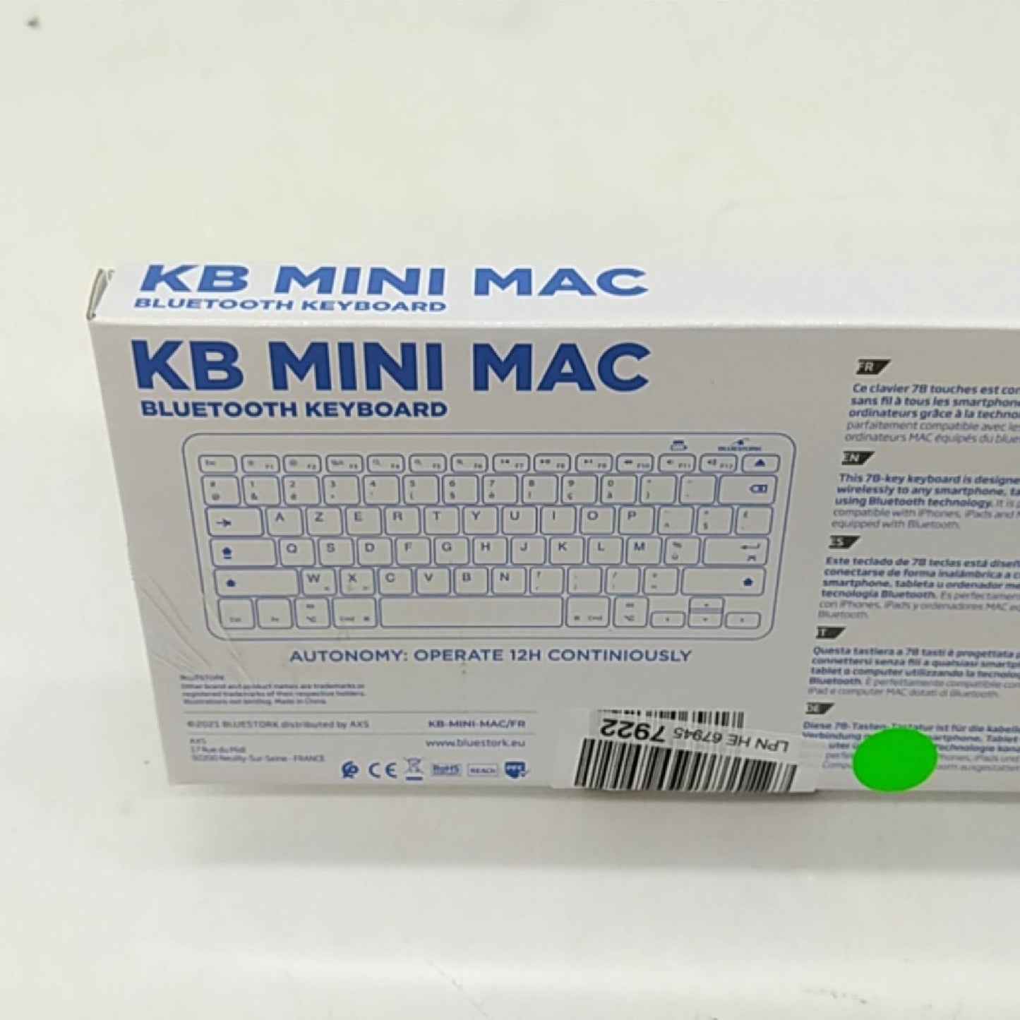 Bluestork Tastatur Computer Zubehör Peripheriegerät Micro BT Kabellos Bluetooth