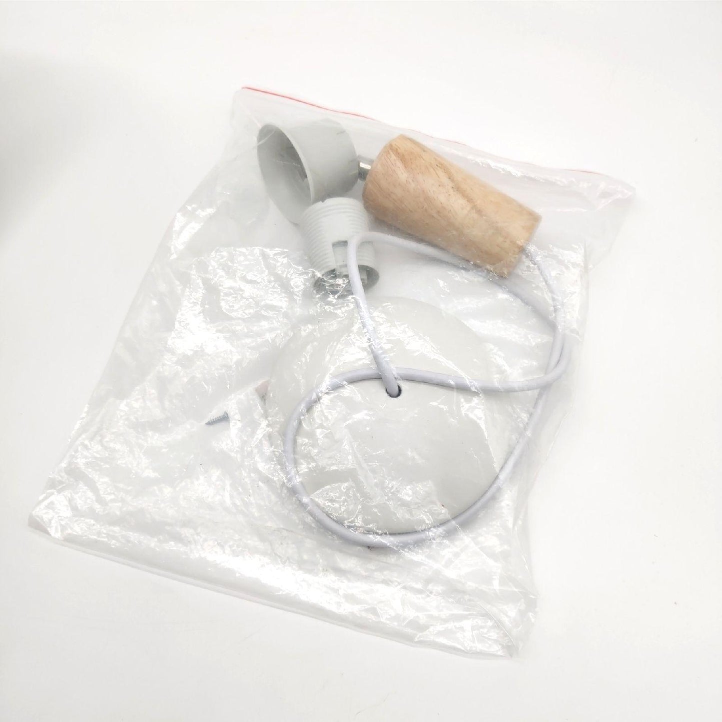 EGLO Pendellampe Sabinar, 1 flammige e Pendelleuchte, Hängelampe aus Stahl und Holz, Farbe: Weiß, braun, Fassung: E27, Ø: 40 cm