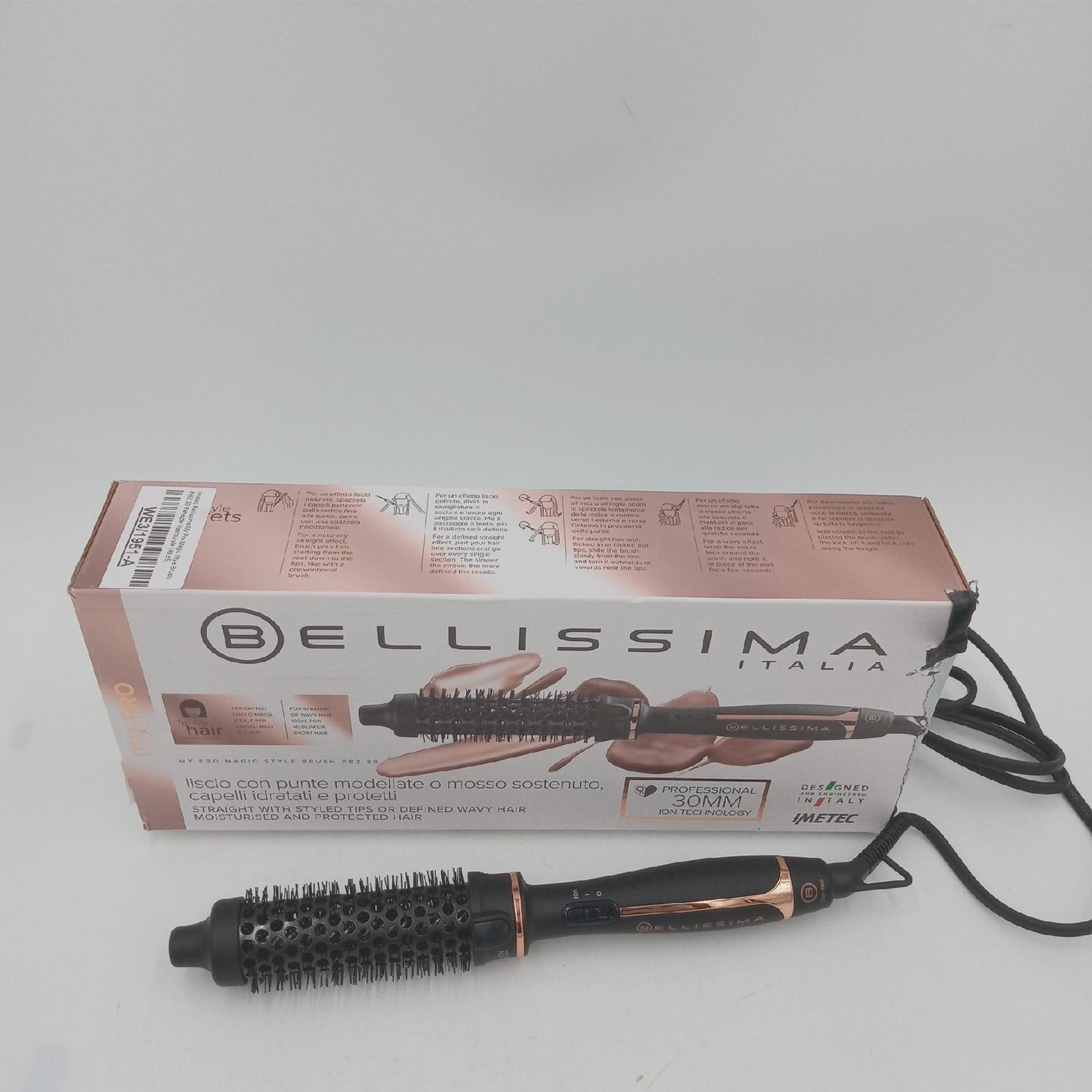 Imetec Bellissima Magic Style Brush PB2 30 Beheizte Haarbürste Haarstyling Effizient