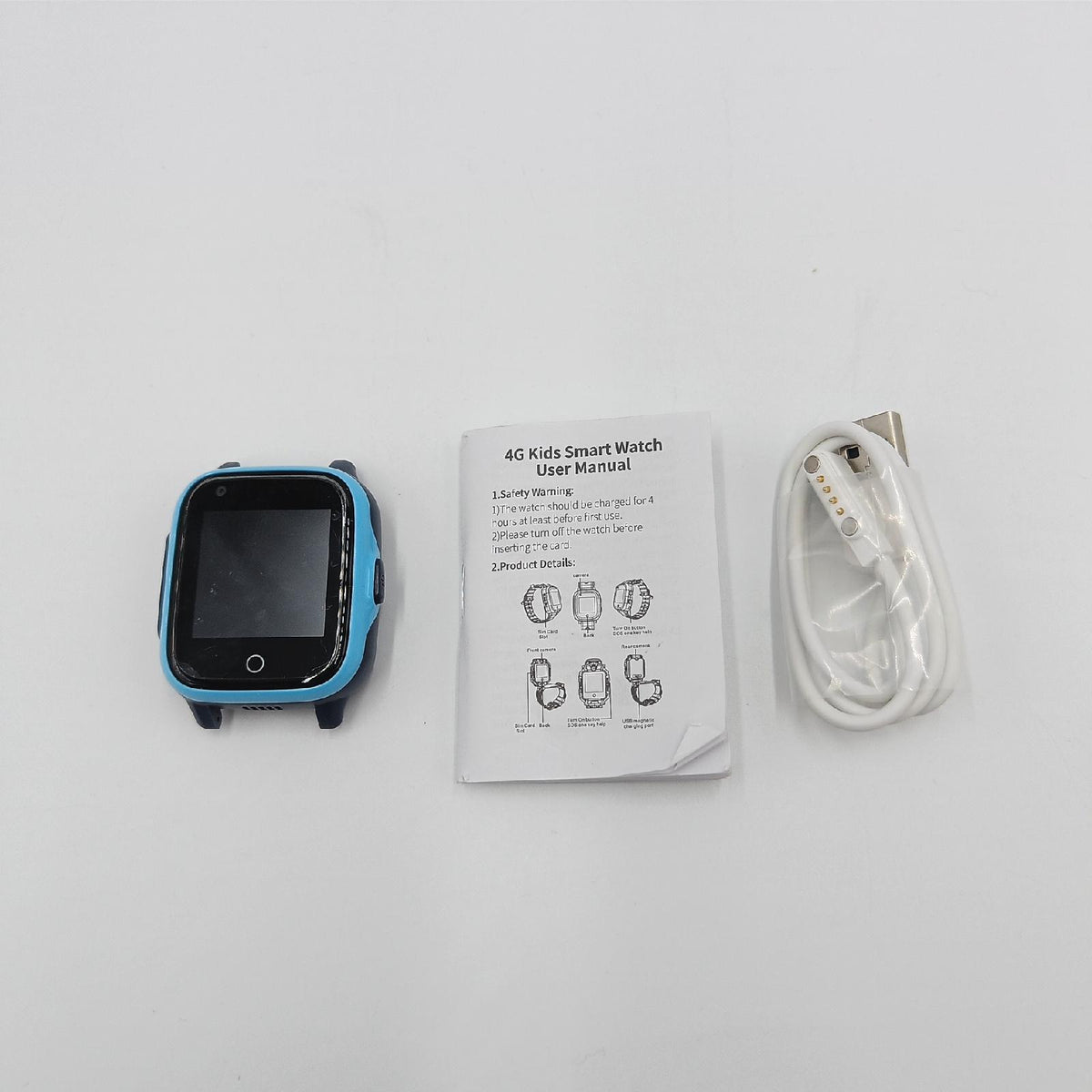 Kinder GPS Telefon Uhr 4G WiFi SOS Kamera Smartwatch ohne Armband Simkarte