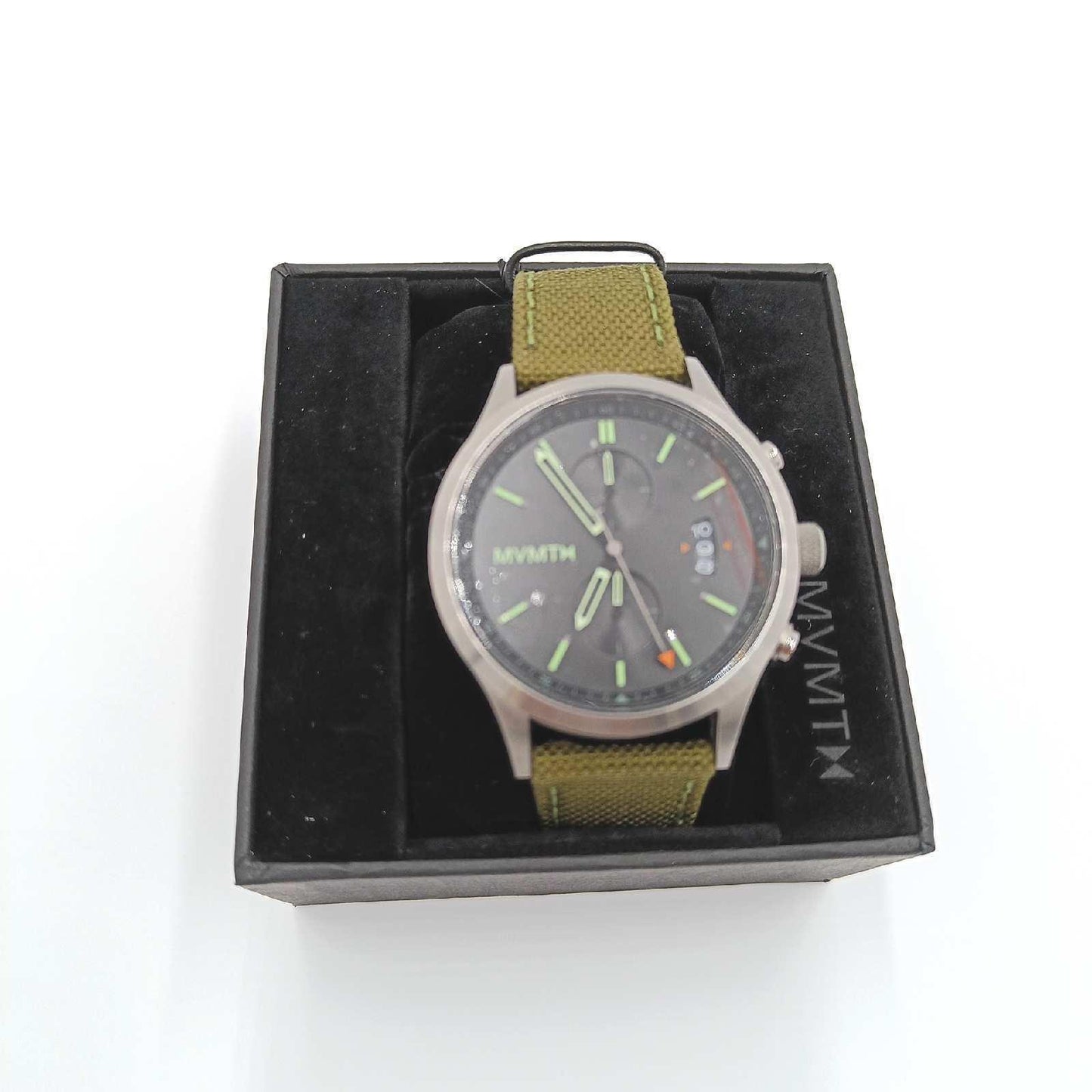 MVMT Chronograph Quarz Uhr für Herren mit Olivengrünes Nylonband - 28000200-D