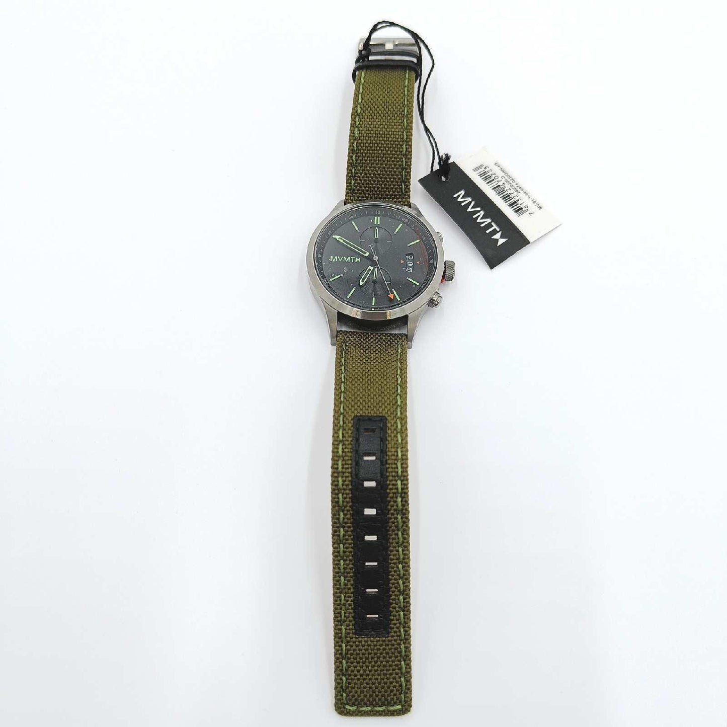 MVMT Chronograph Quarz Uhr für Herren mit Olivengrünes Nylonband - 28000200-D